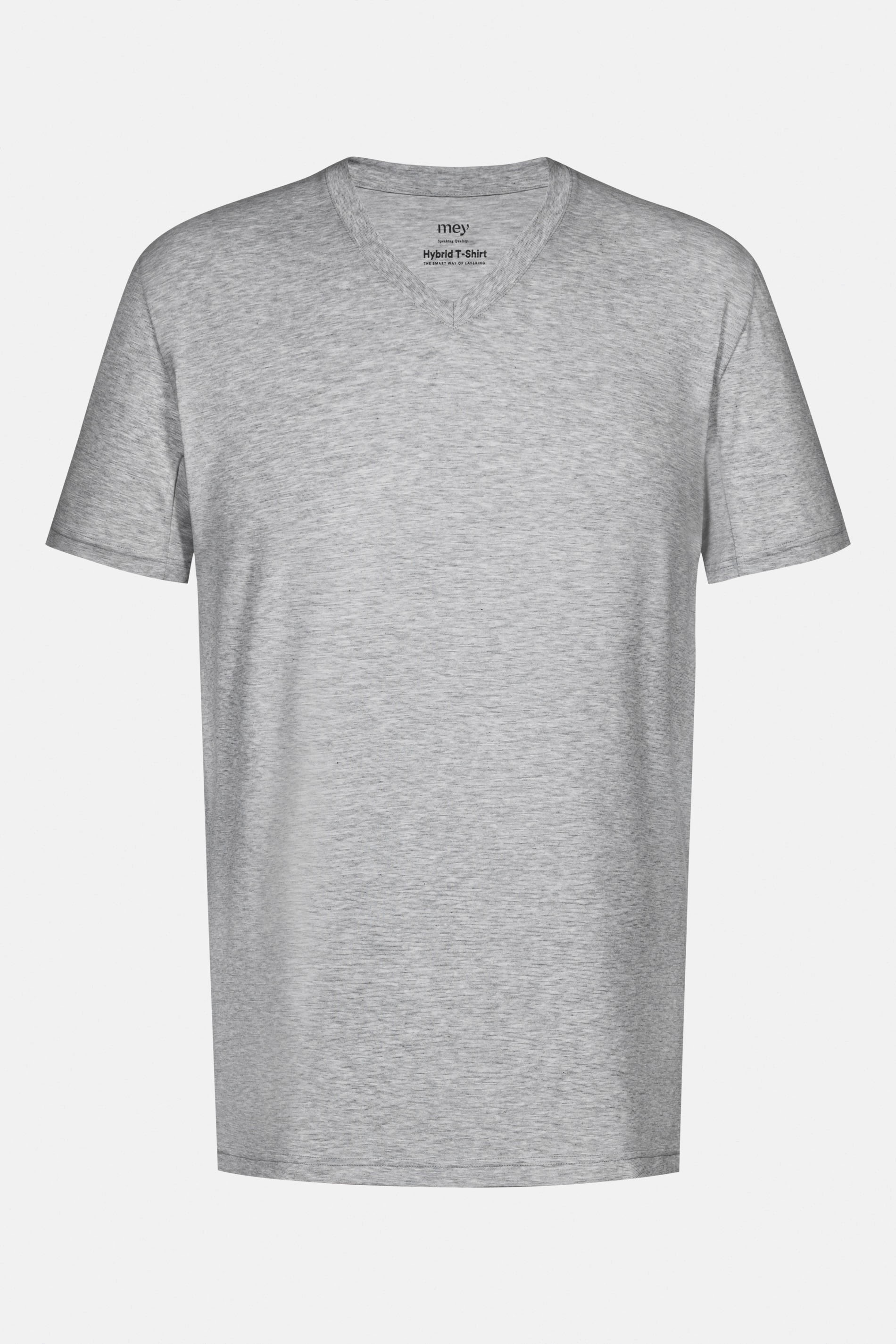 Hybrid T-Shirt Light Grey Melange Serie Hybrid T-Shirt Freisteller | mey®