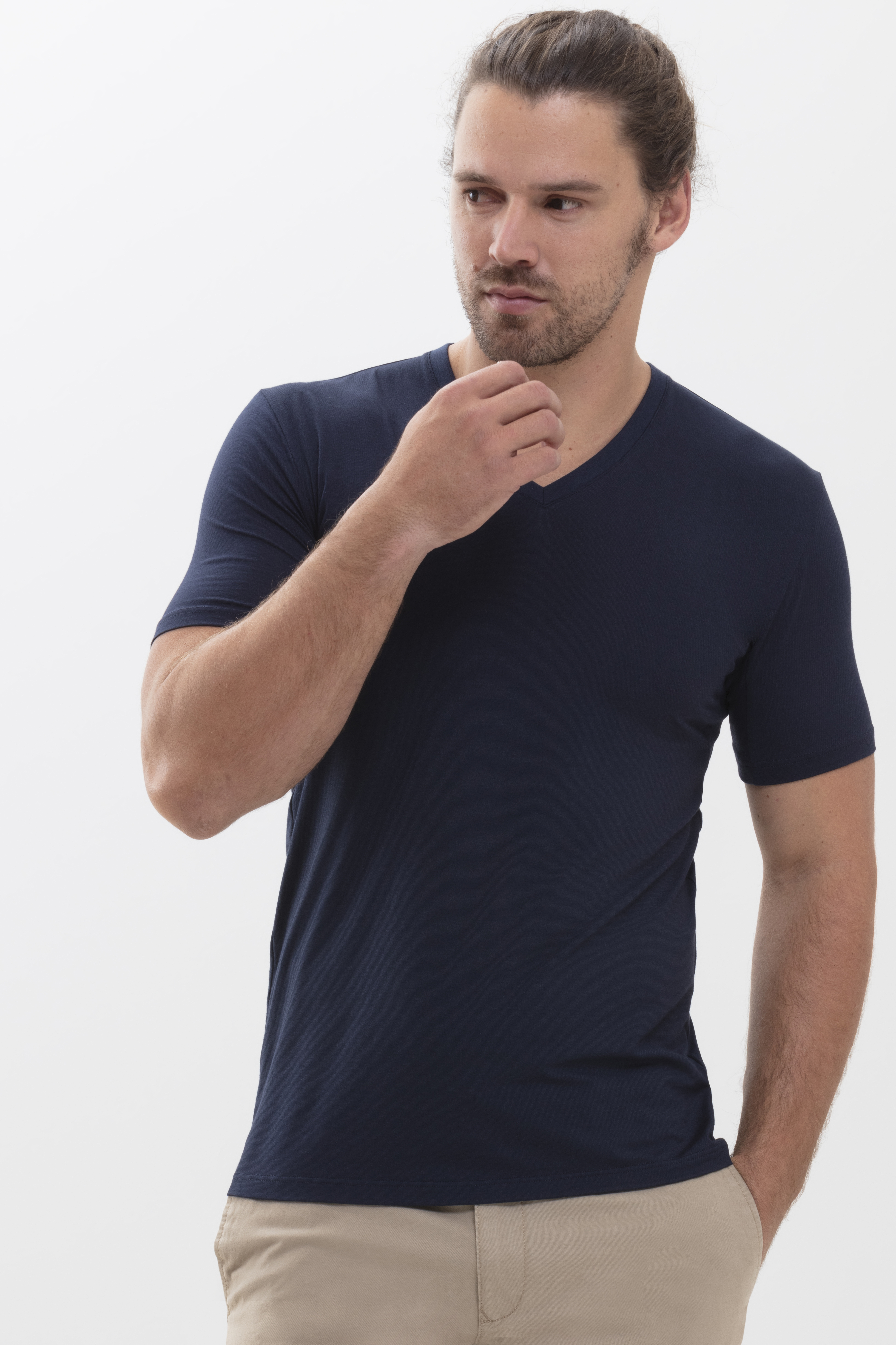Hybride T-shirt Yacht Blue Serie Hybrid T-Shirt Vooraanzicht | mey®
