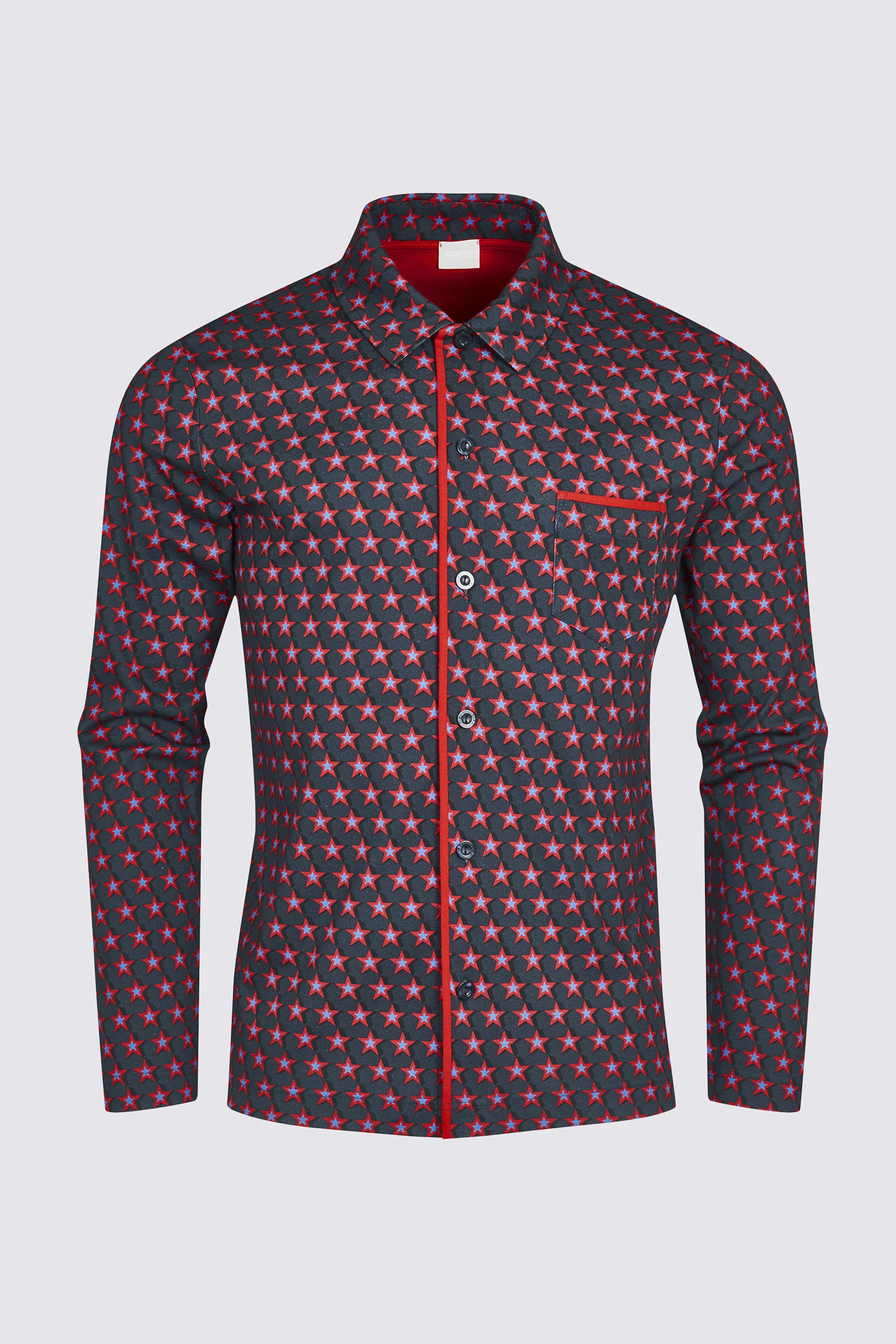 Pyjama shirt Fire Red Serie RE:THINK STAR Cut Out | mey®