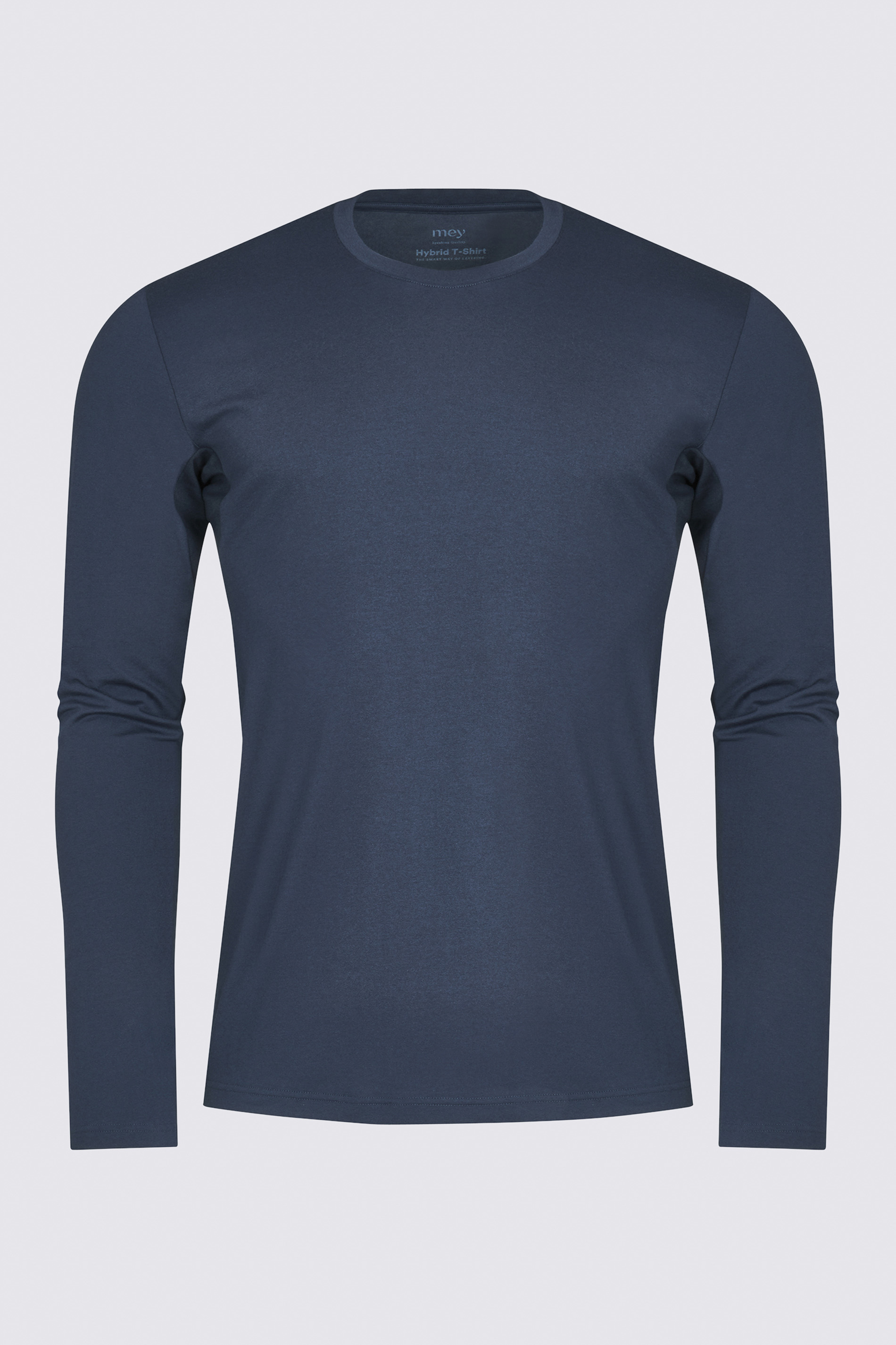 Hybrid-T-Shirt | Langarm Yacht Blue Serie Hybrid T-Shirt Freisteller | mey®