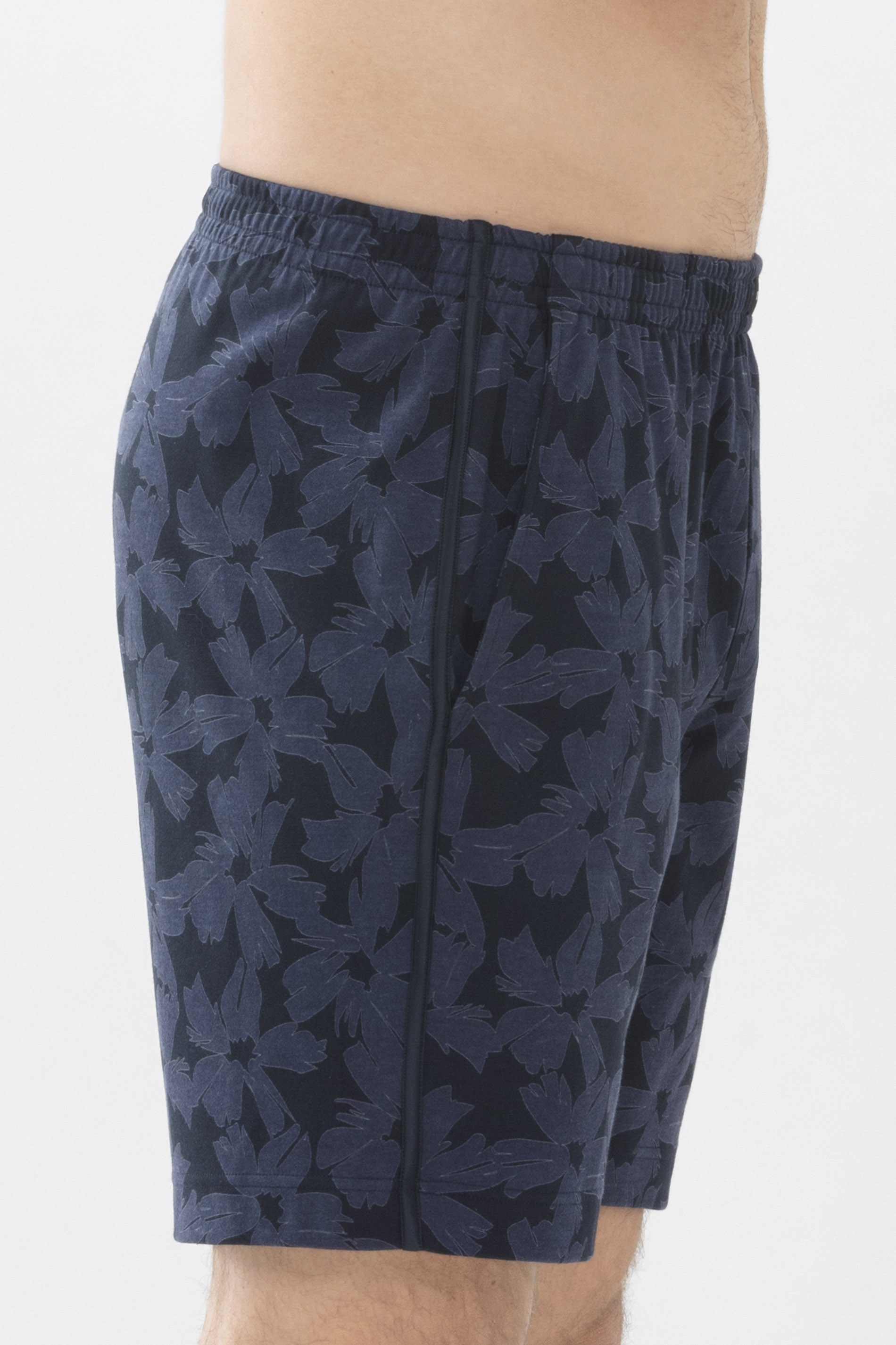 Short pyjama bottoms Indigo Serie Big Flowers Detail View 02 | mey®