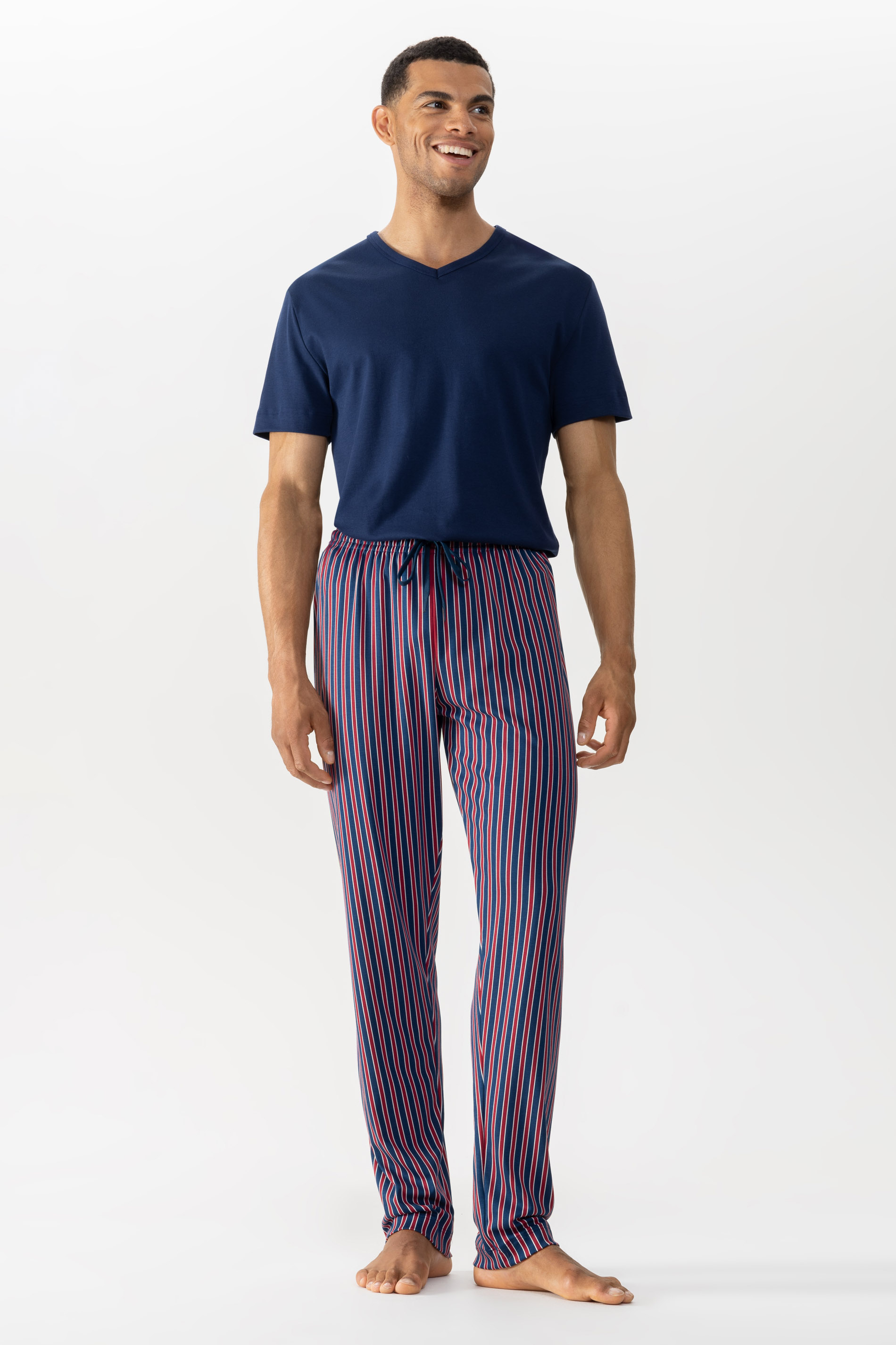Long bottoms Serie Graphic Stripes Front View | mey®