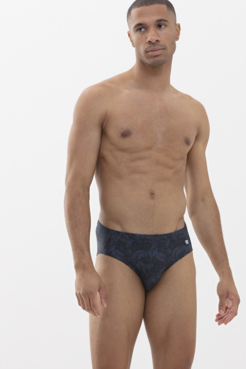 Swim shorts Yacht Blue Serie Swimwear Front View | mey®