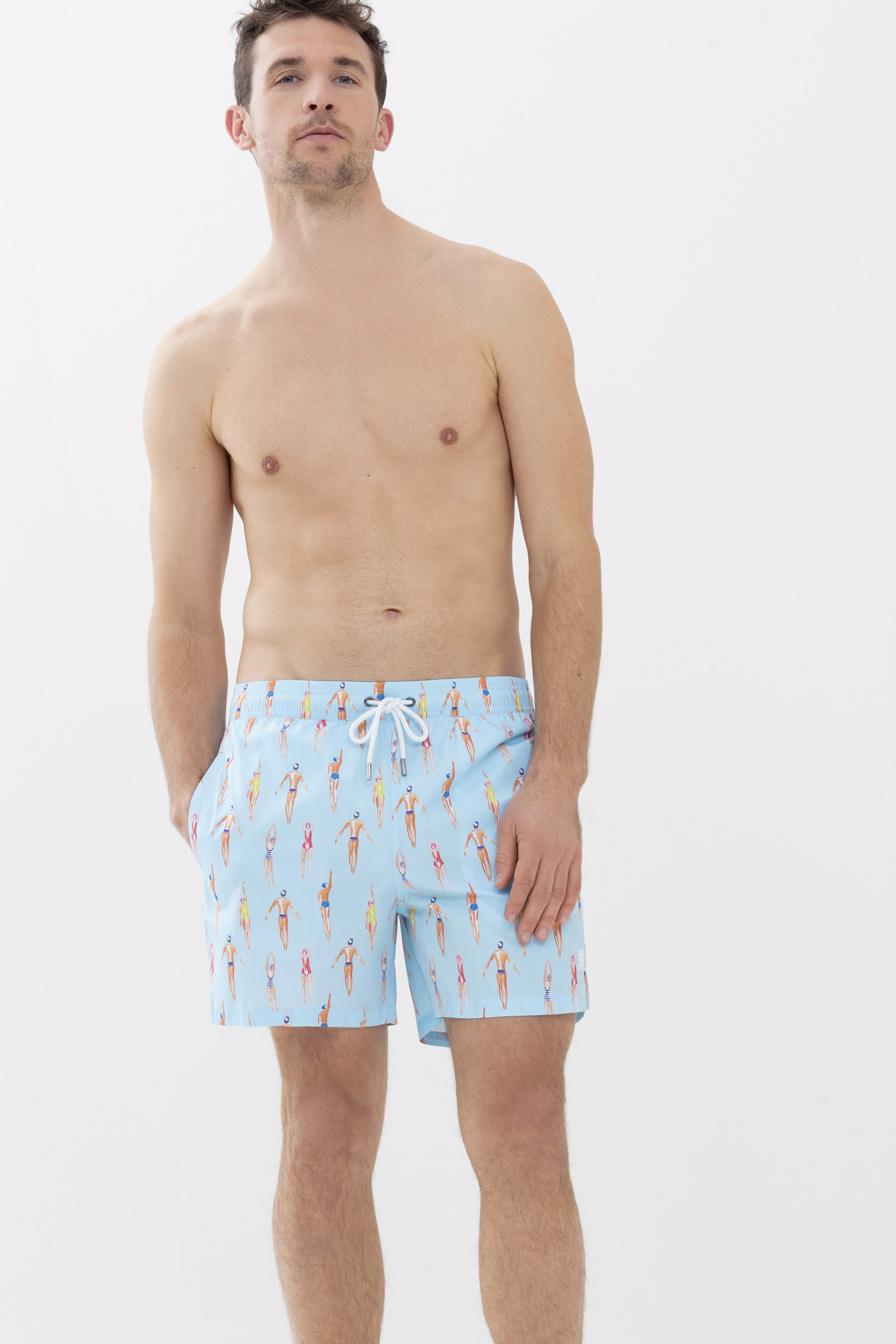 Badeshorts Blue Bay Serie Swimers Frontansicht | mey®