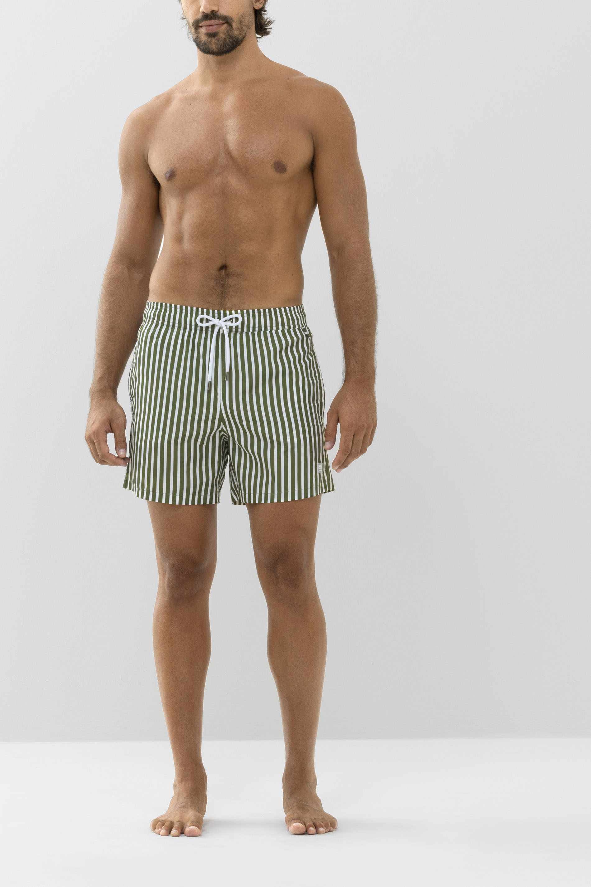 Swim shorts Serie Block Stripe Front View | mey®