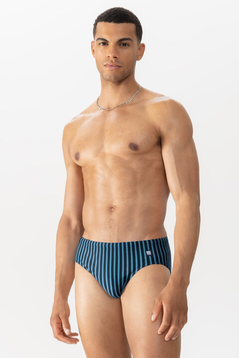 Swim shorts Serie Broader Stripe Front View | mey®