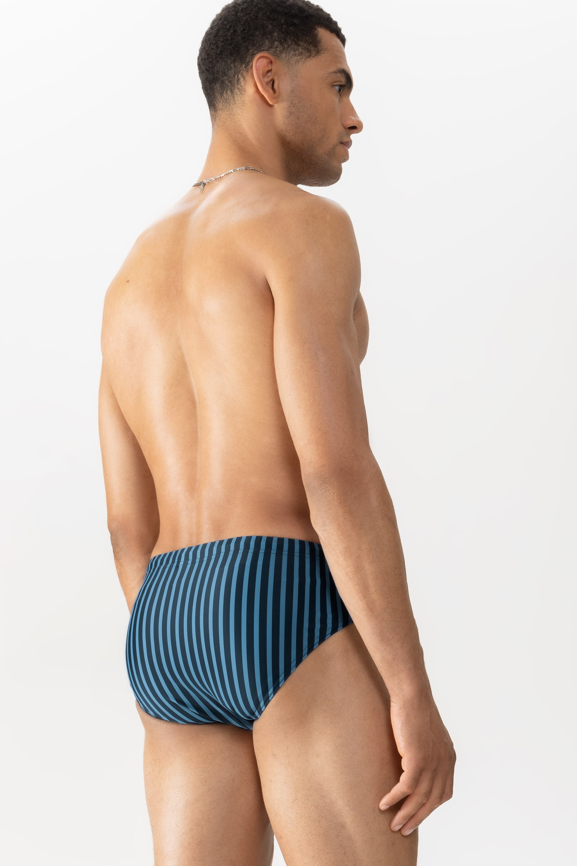 Swim shorts Serie Broader Stripe Rear View | mey®