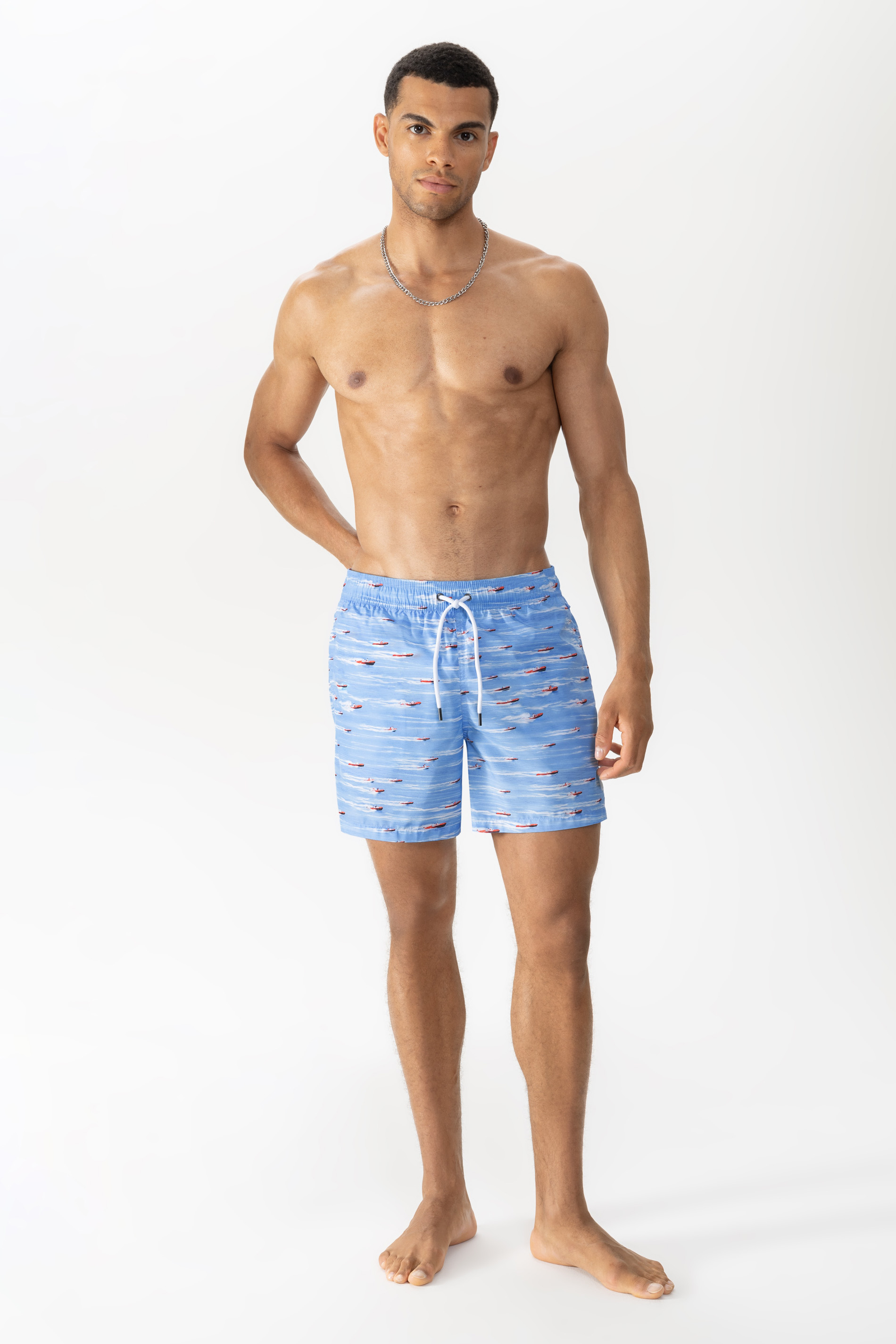 Swim shorts Serie Racing Boat Front View | mey®