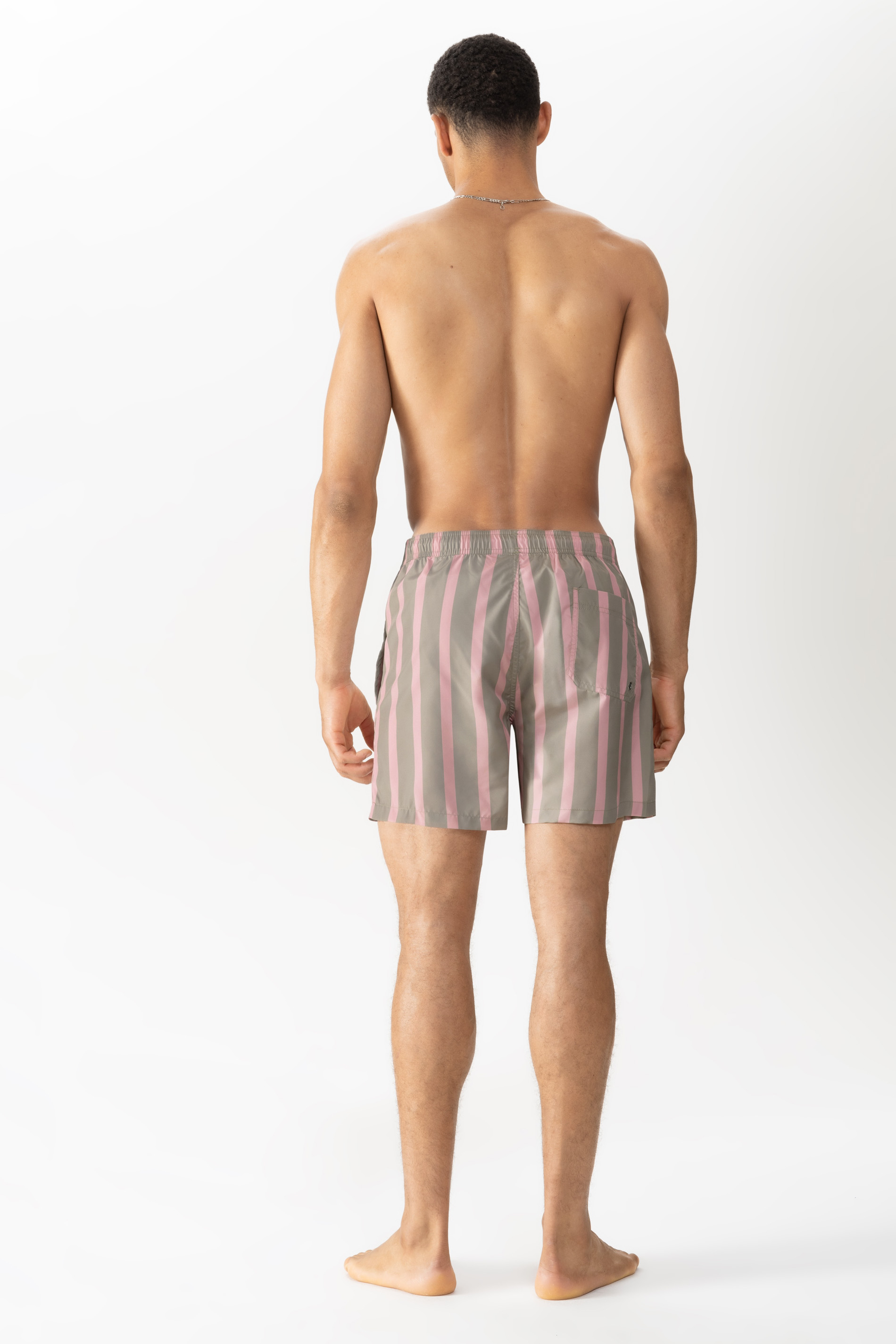Swim shorts Serie Preppy Lines Rear View | mey®