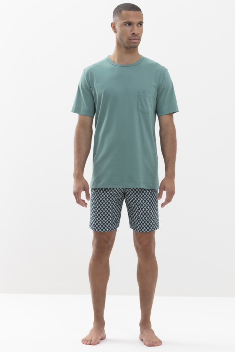 Short pyjamas Green Lake Serie Bedsted Front View | mey®