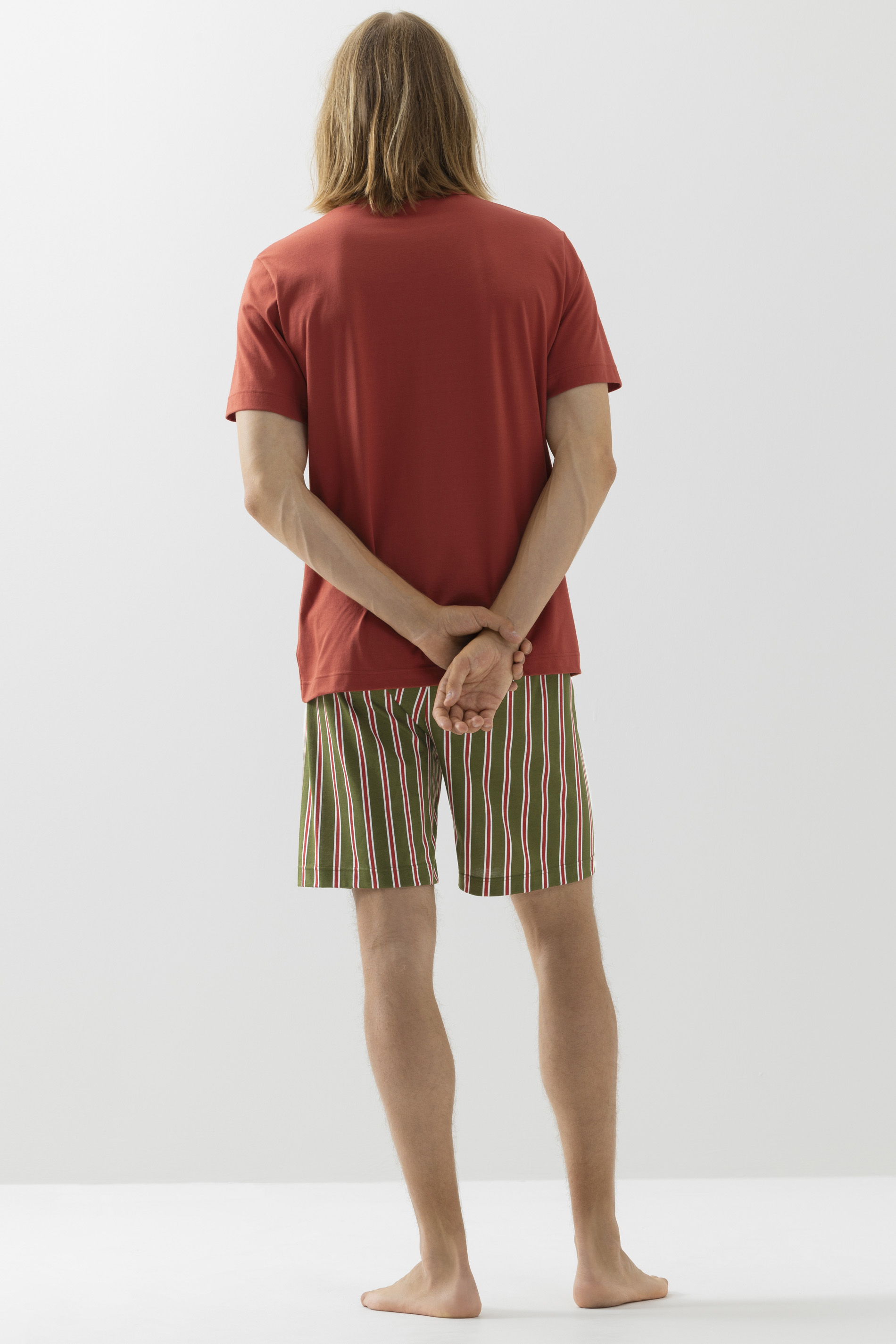 Schlafanzug Serie Stripes Rückansicht | mey®