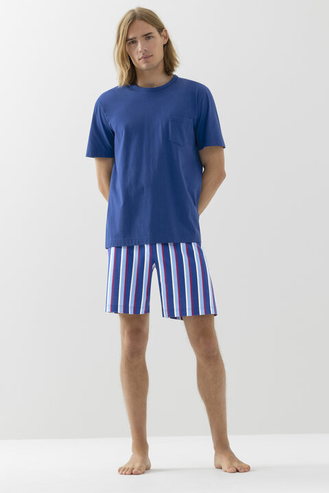 Schlafanzug Serie Bold Stripes Frontansicht | mey®