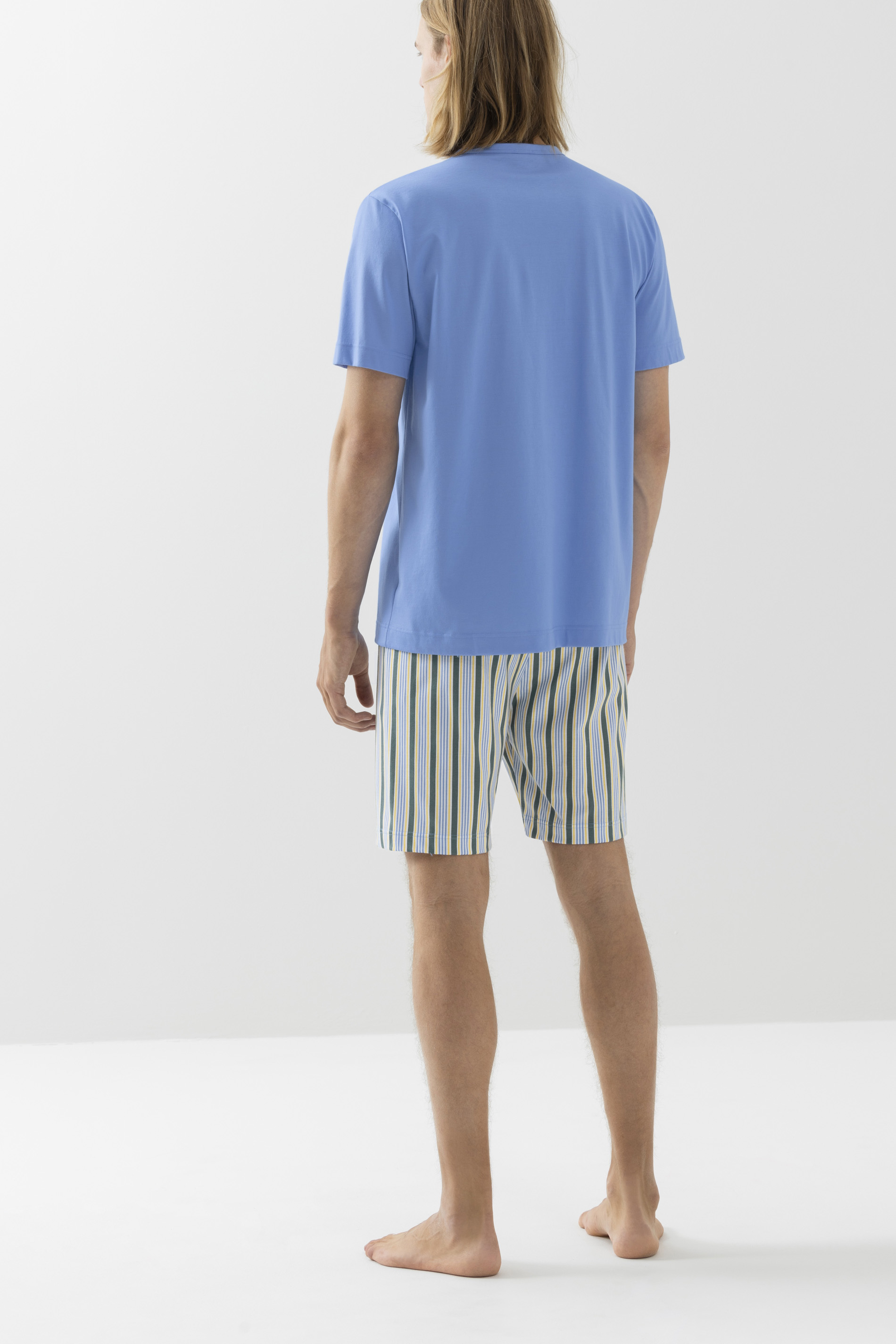Schlafanzug Serie Coloured Stripes Rückansicht | mey®