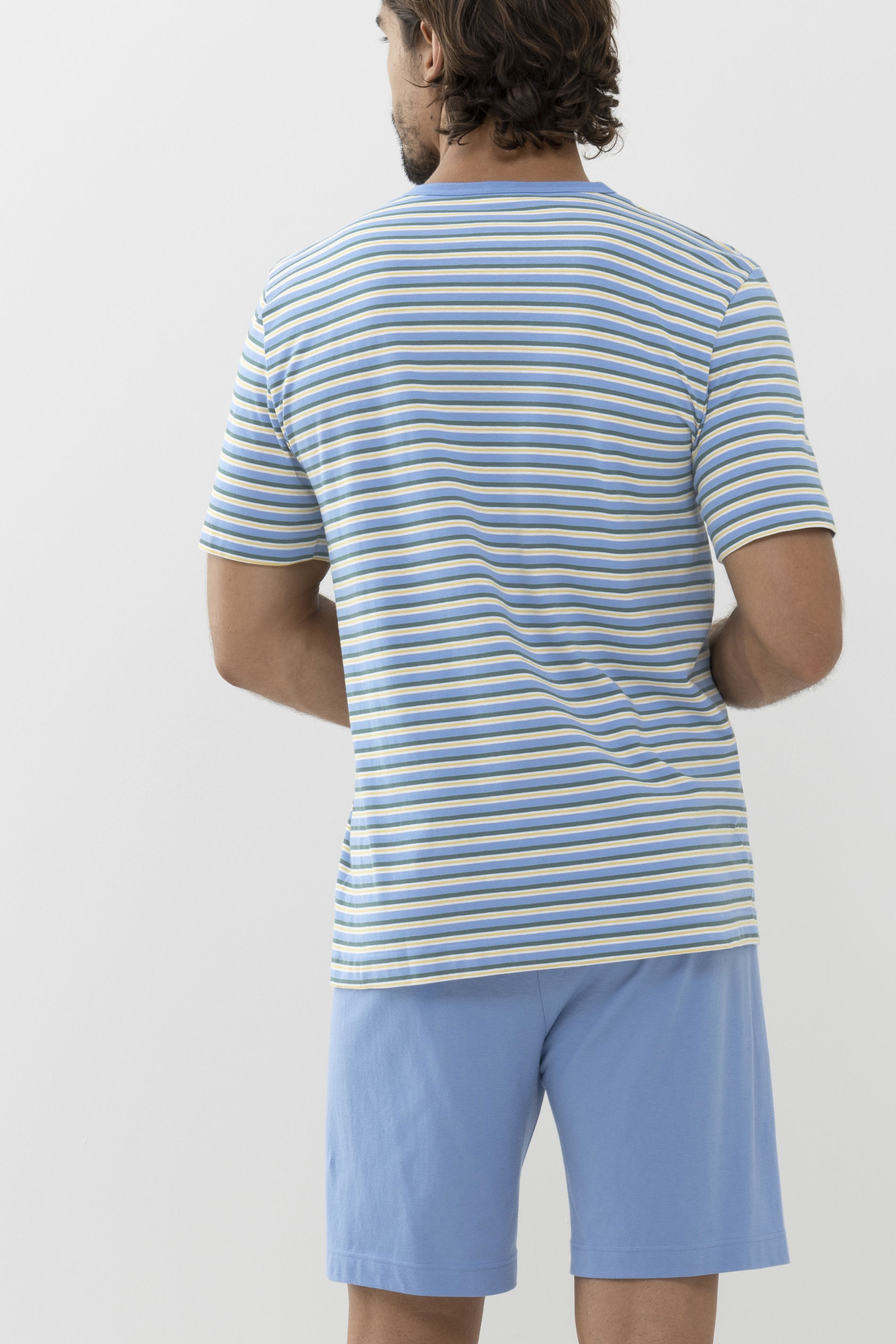 Pyjamas Serie Cross Stripe Rear View | mey®