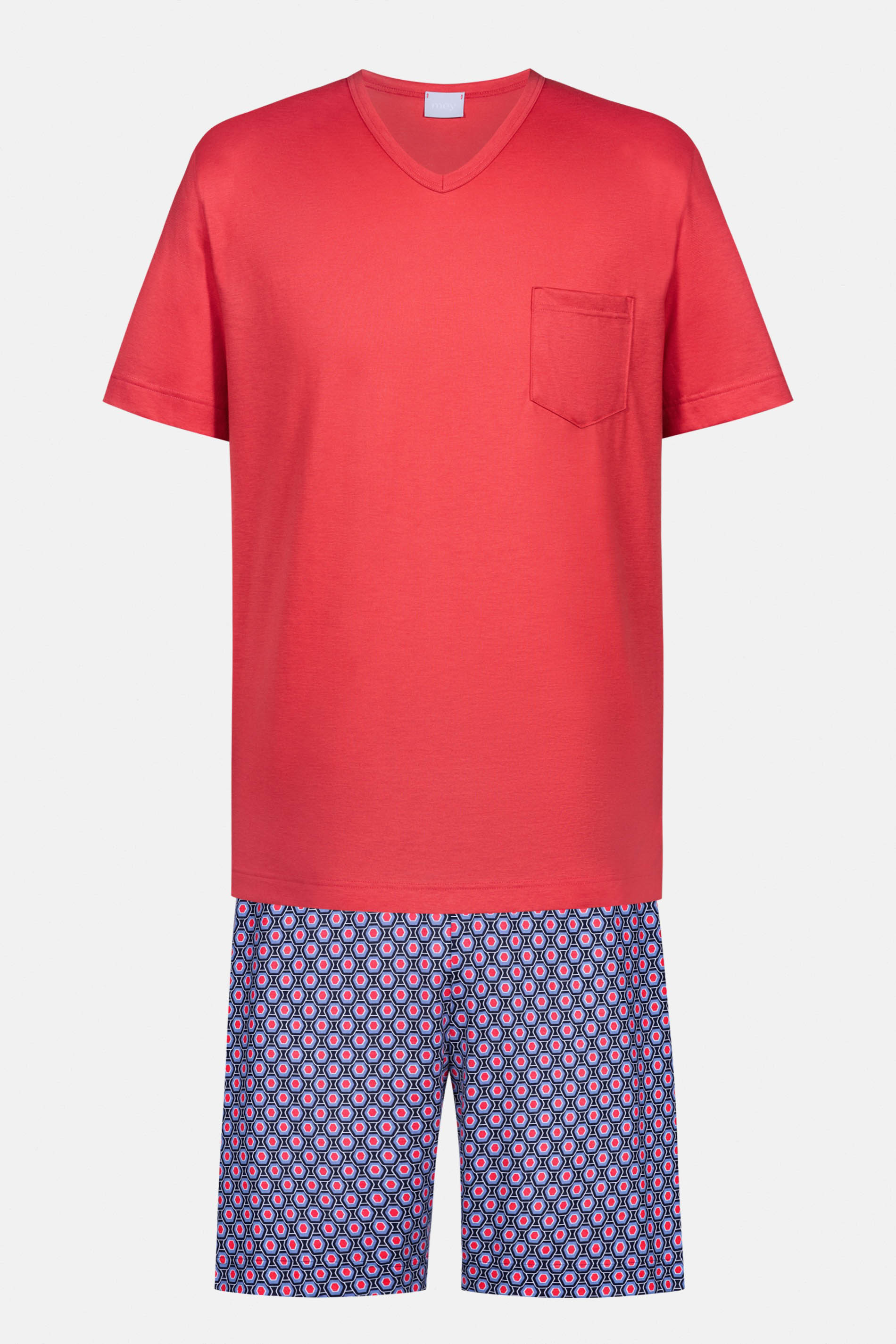 Pyjama Serie Red Geo Uitknippen | mey®