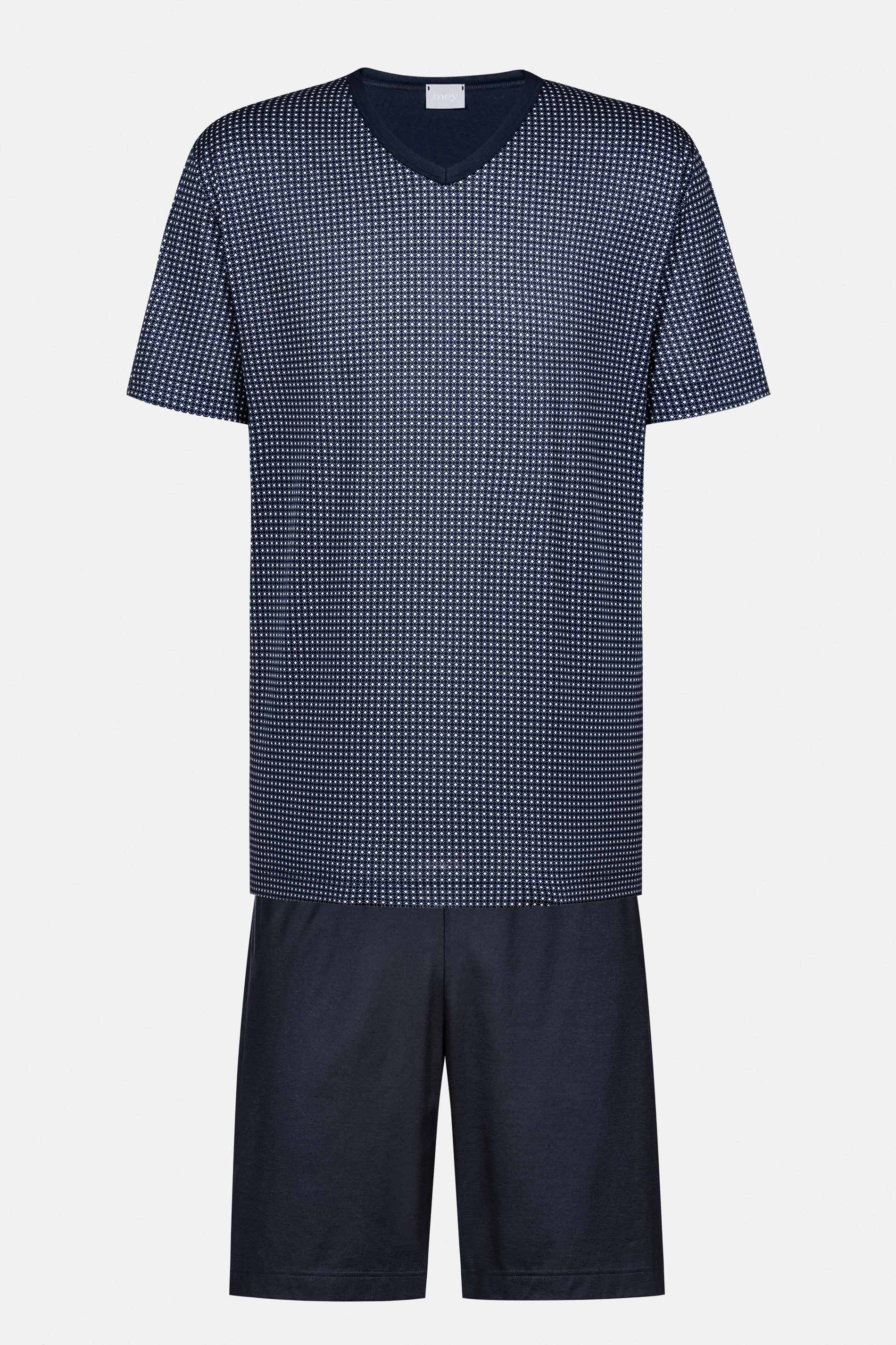 Pyjamas Serie Blue Grid Cut Out | mey®