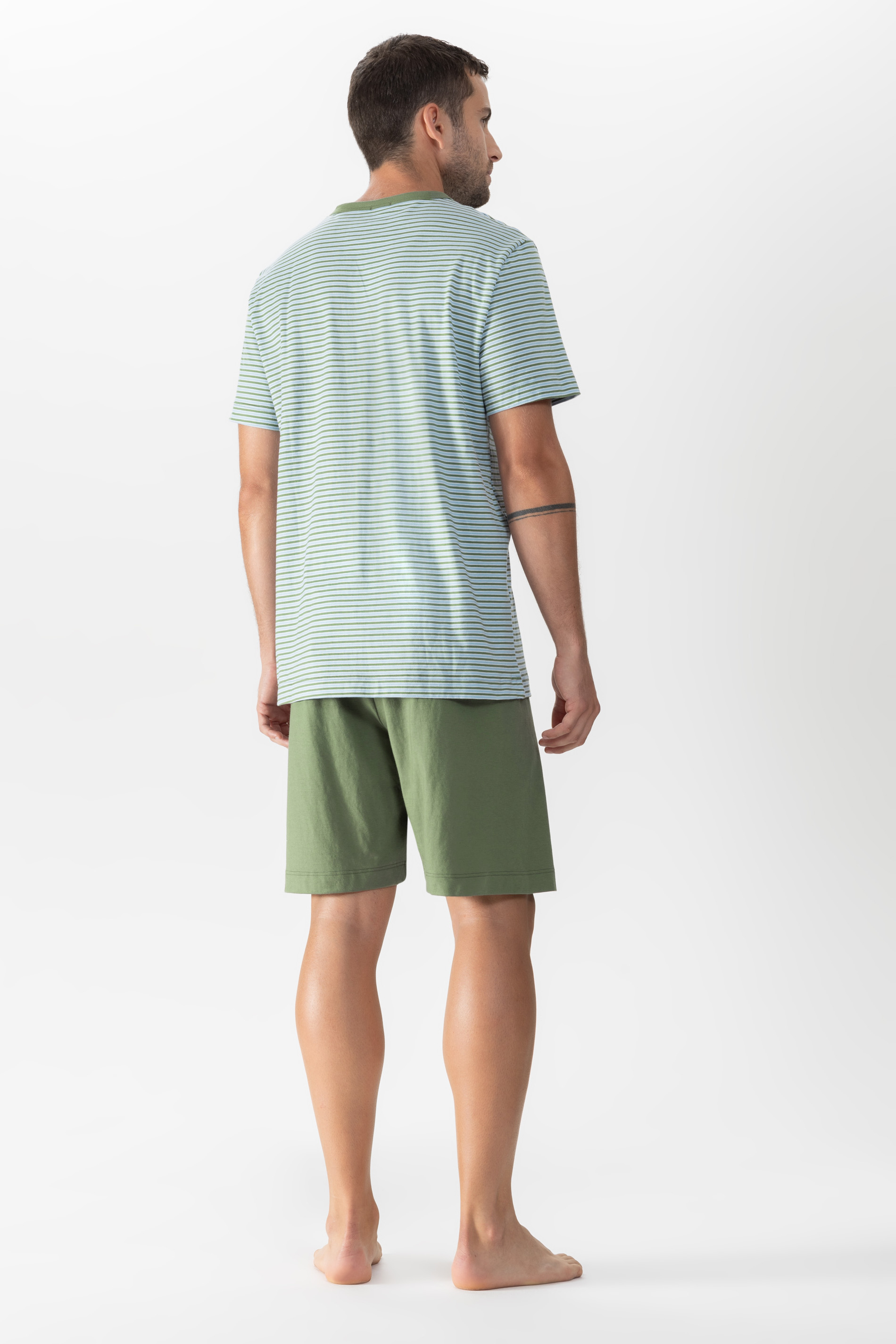 Pyjamas Serie Micro Stripes Rear View | mey®