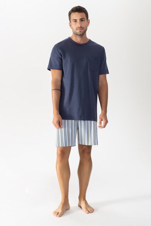 Schlafanzug Serie Light Stripes Frontansicht | mey®