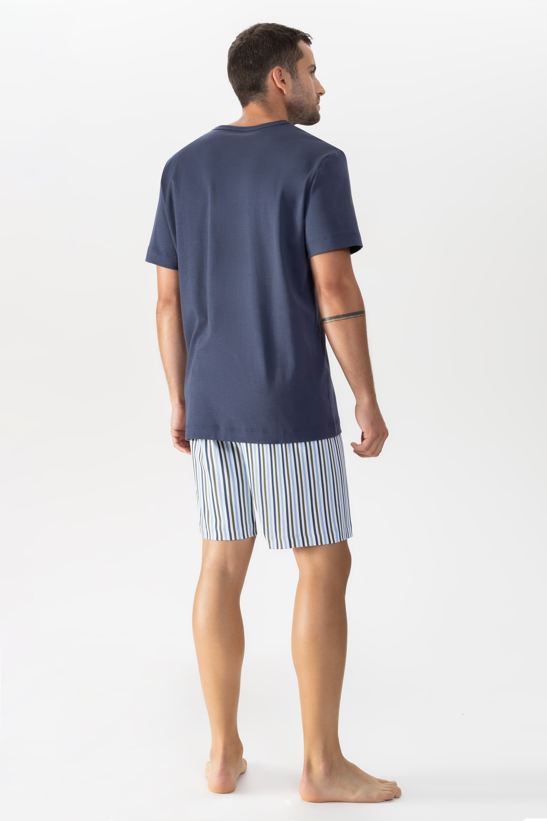 Schlafanzug Serie Light Stripes Rückansicht | mey®