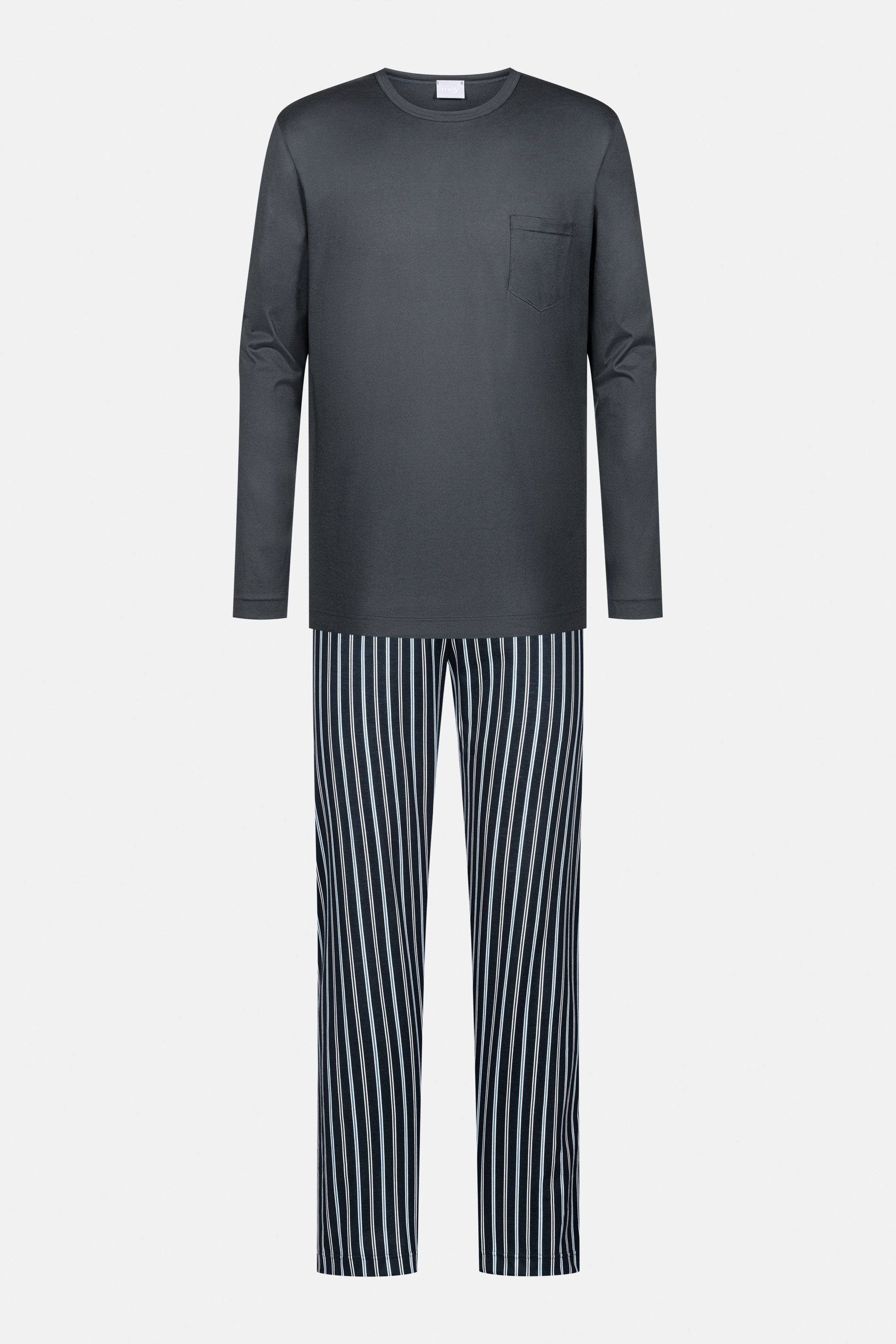 Pyjama Soft Grey Serie Portimo Cut Out | mey®