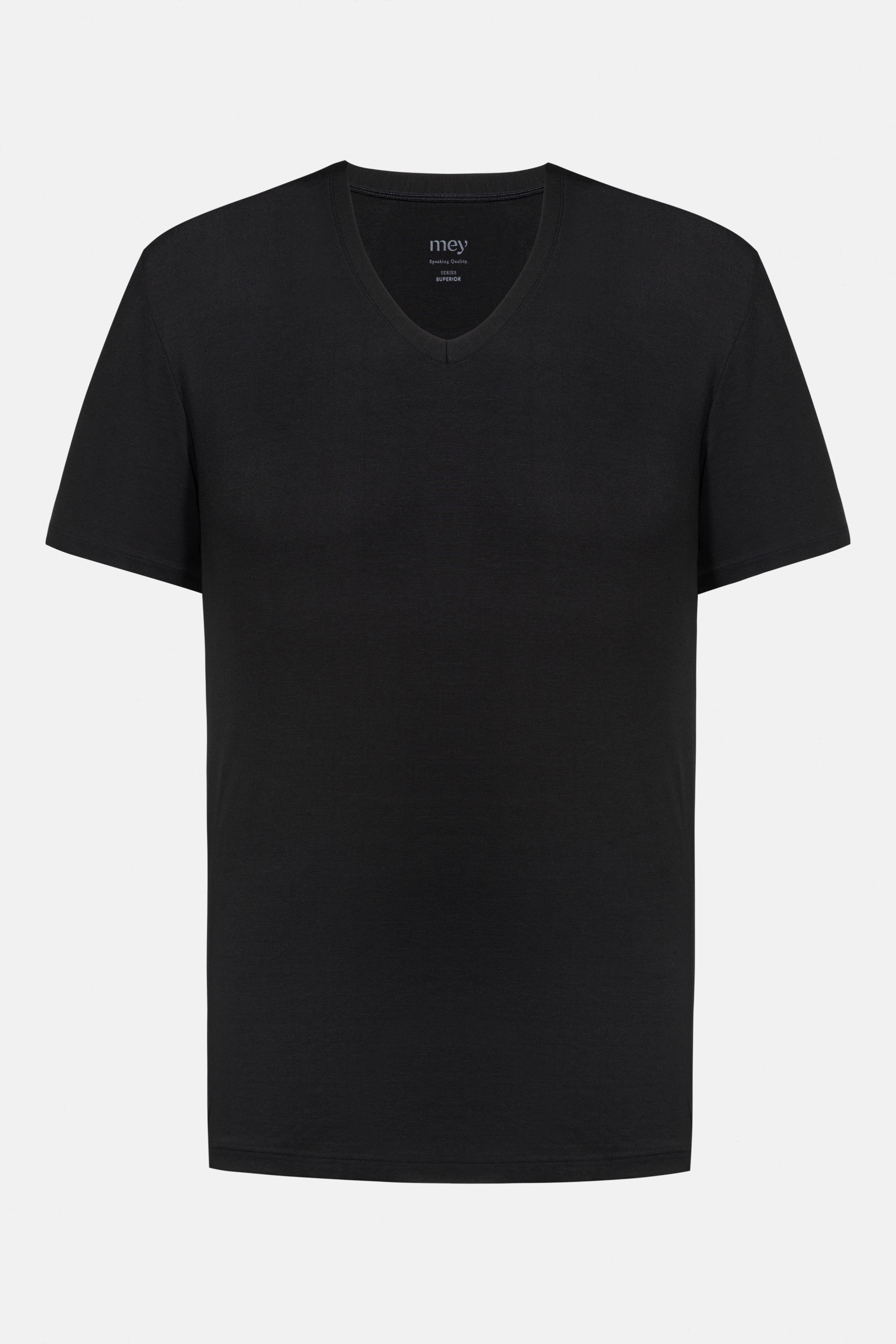 T-shirt Black Serie Superior Modal Cut Out | mey®