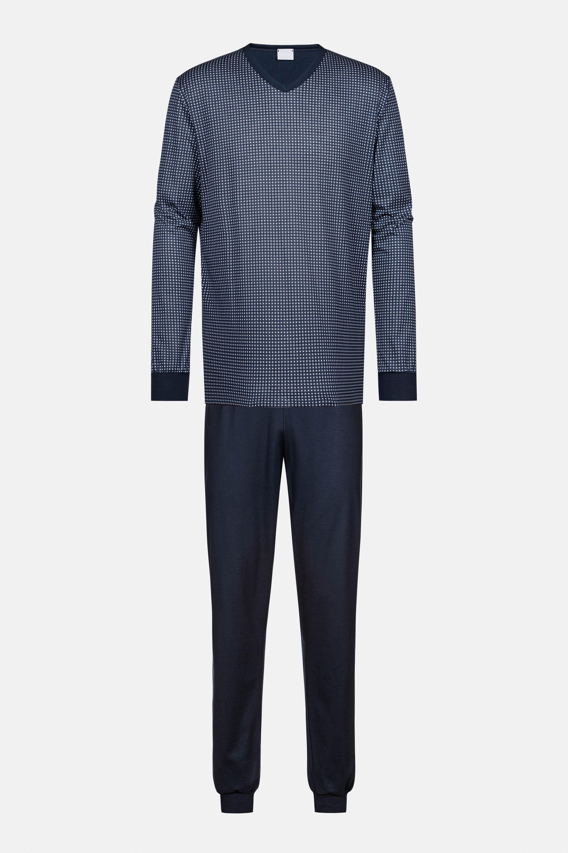 Schlafanzug Serie Blue Grid Freisteller | mey®