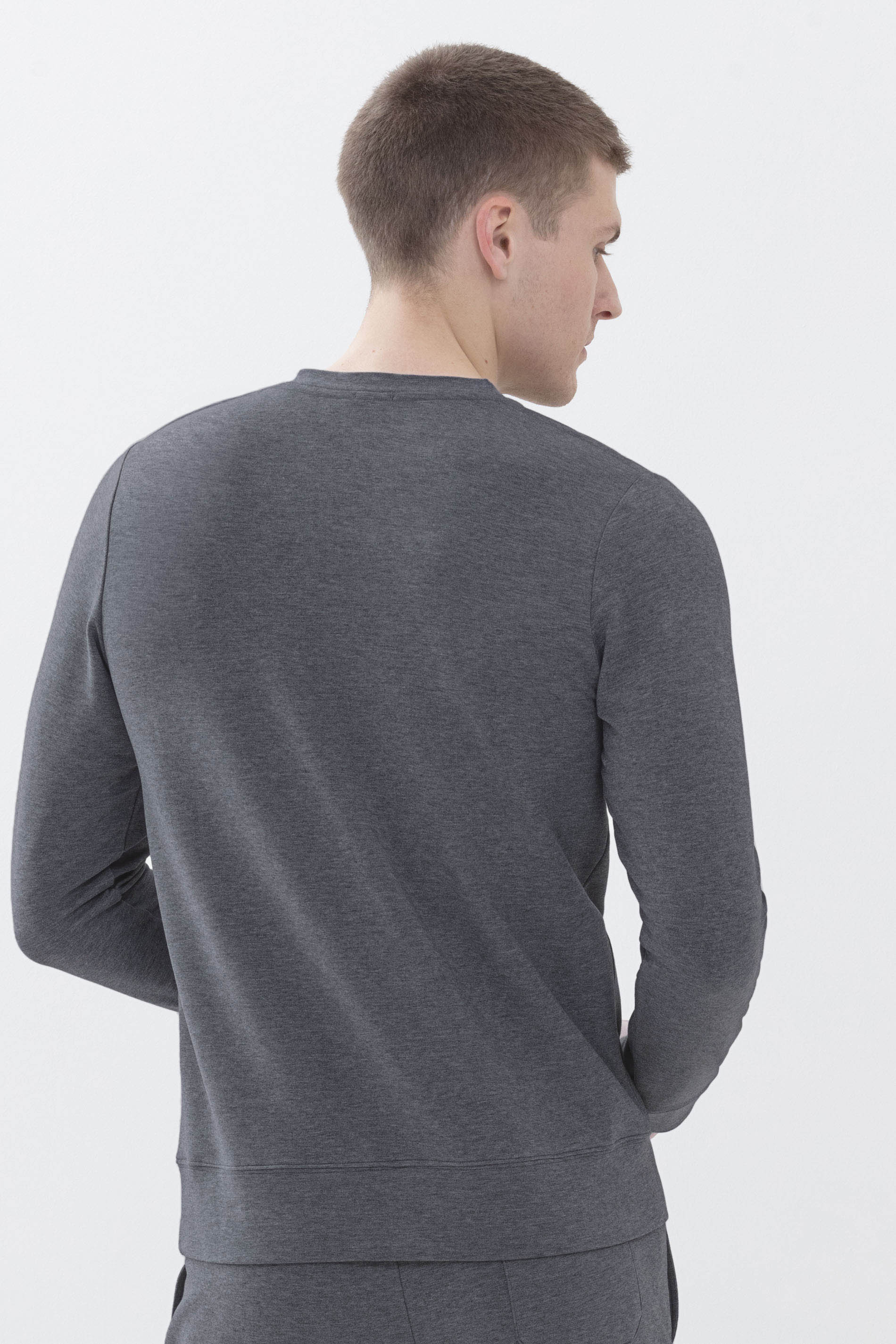 Sweatshirt Quartz Melange Serie Enjoy Rear View | mey®