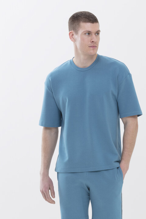 T-Shirt Yale Blue Serie Enjoy Colour Frontansicht | mey®