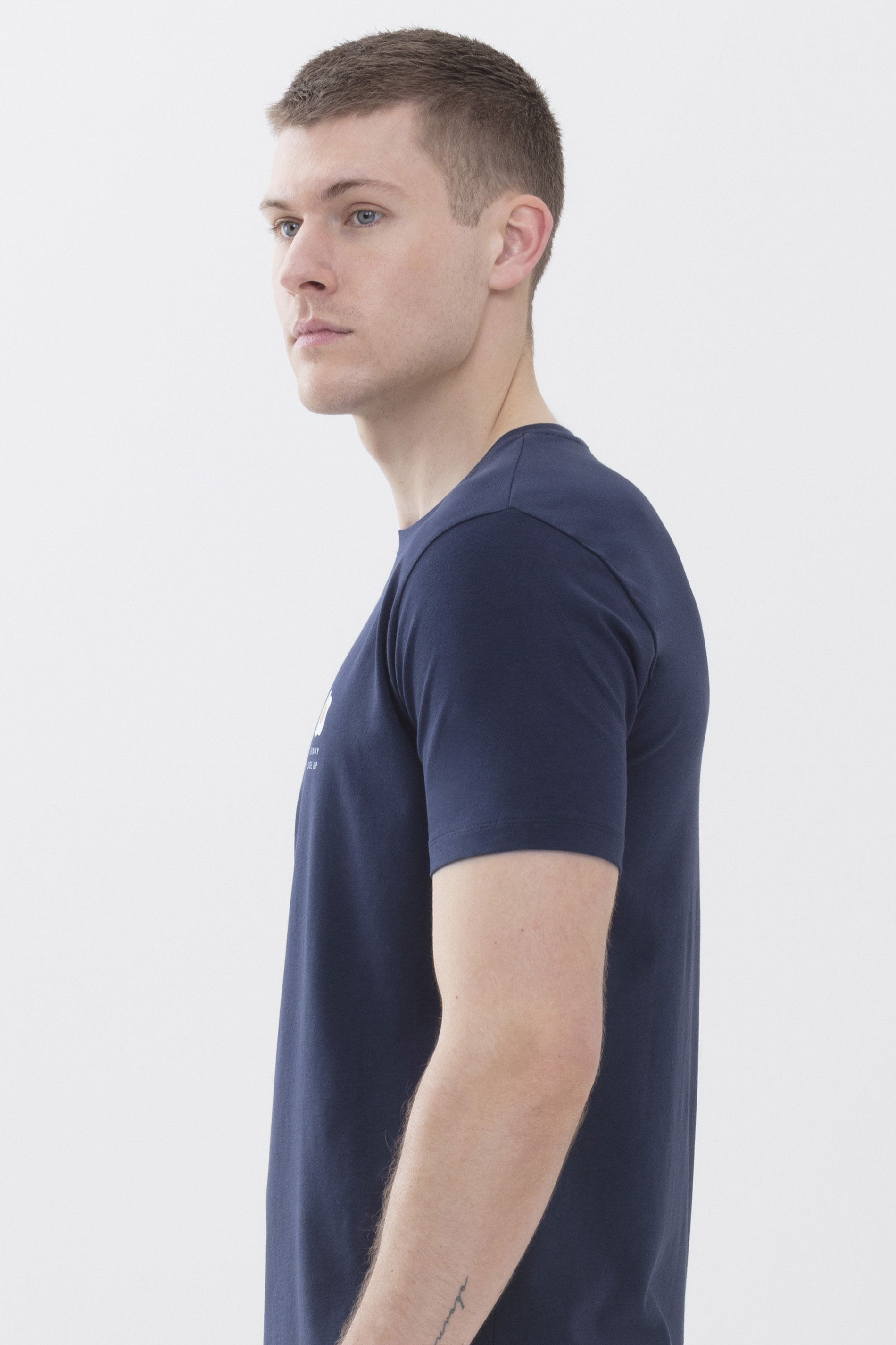 T-shirt Yacht Blue Serie RE:THINK COLOUR Detailweergave 02 | mey®