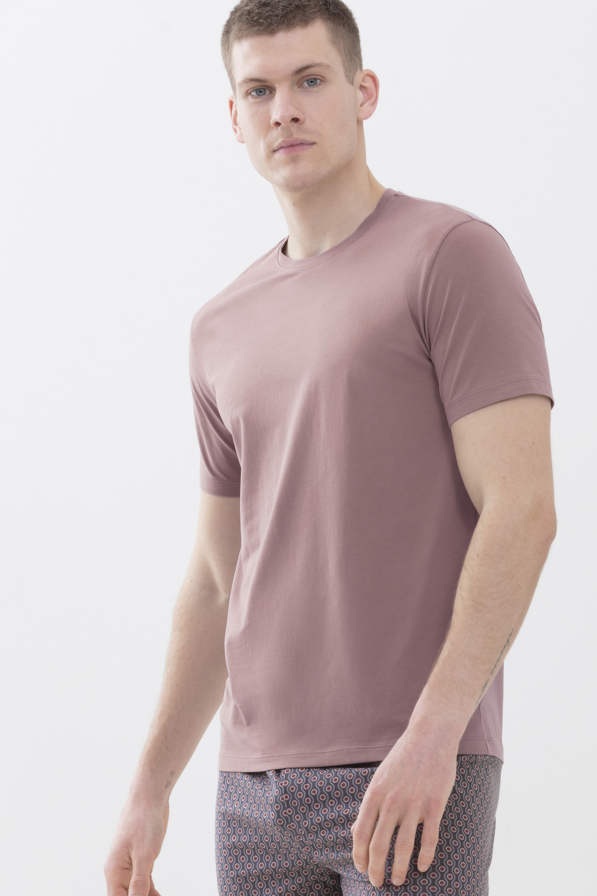 T-shirt Blush Powder Serie Relax Front View | mey®