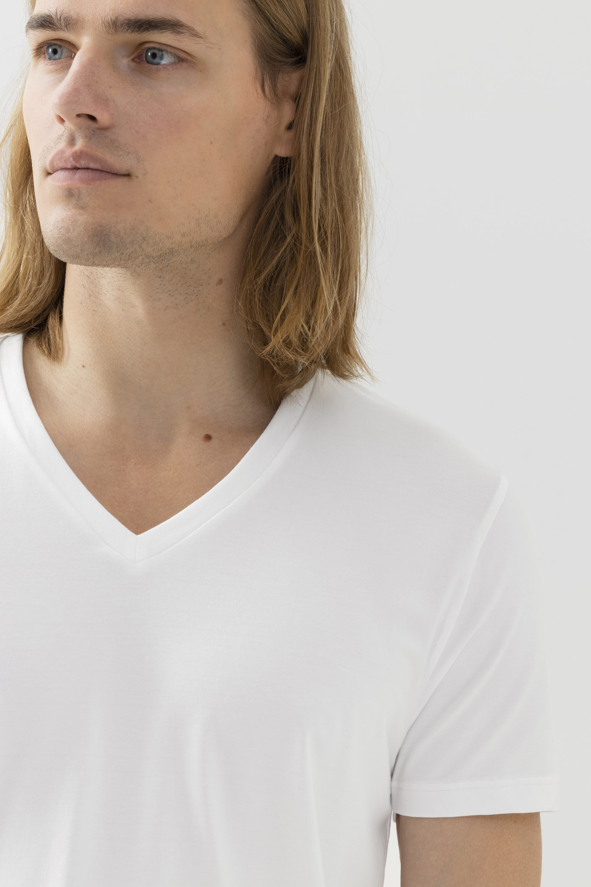 V neck shirt Dry Cotton Colour Detail View 01 | mey®