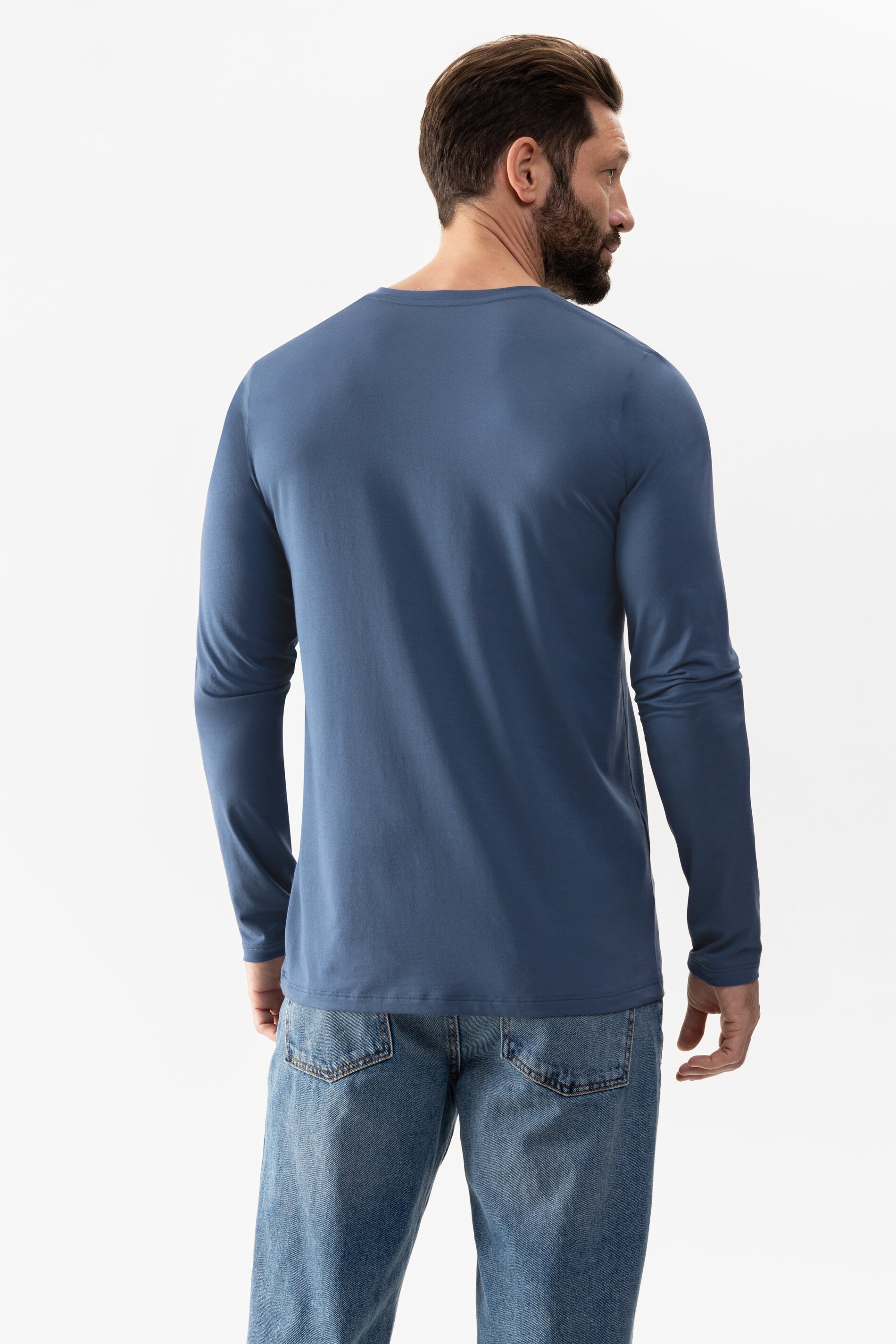 Shirt met lange mouwen Dry Cotton Colour Achteraanzicht | mey®