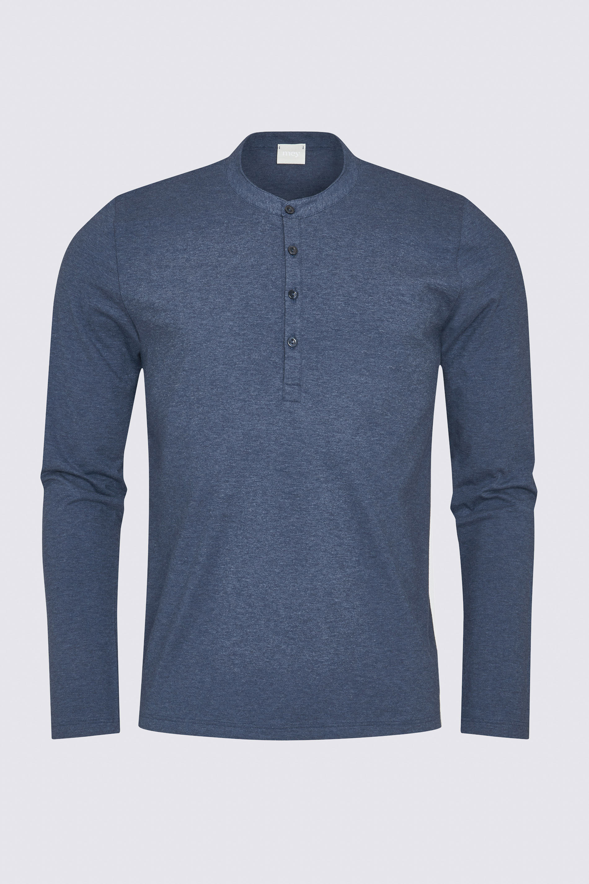 Langarm-Shirt Denim Blue Serie Ringwood Colour Freisteller | mey®