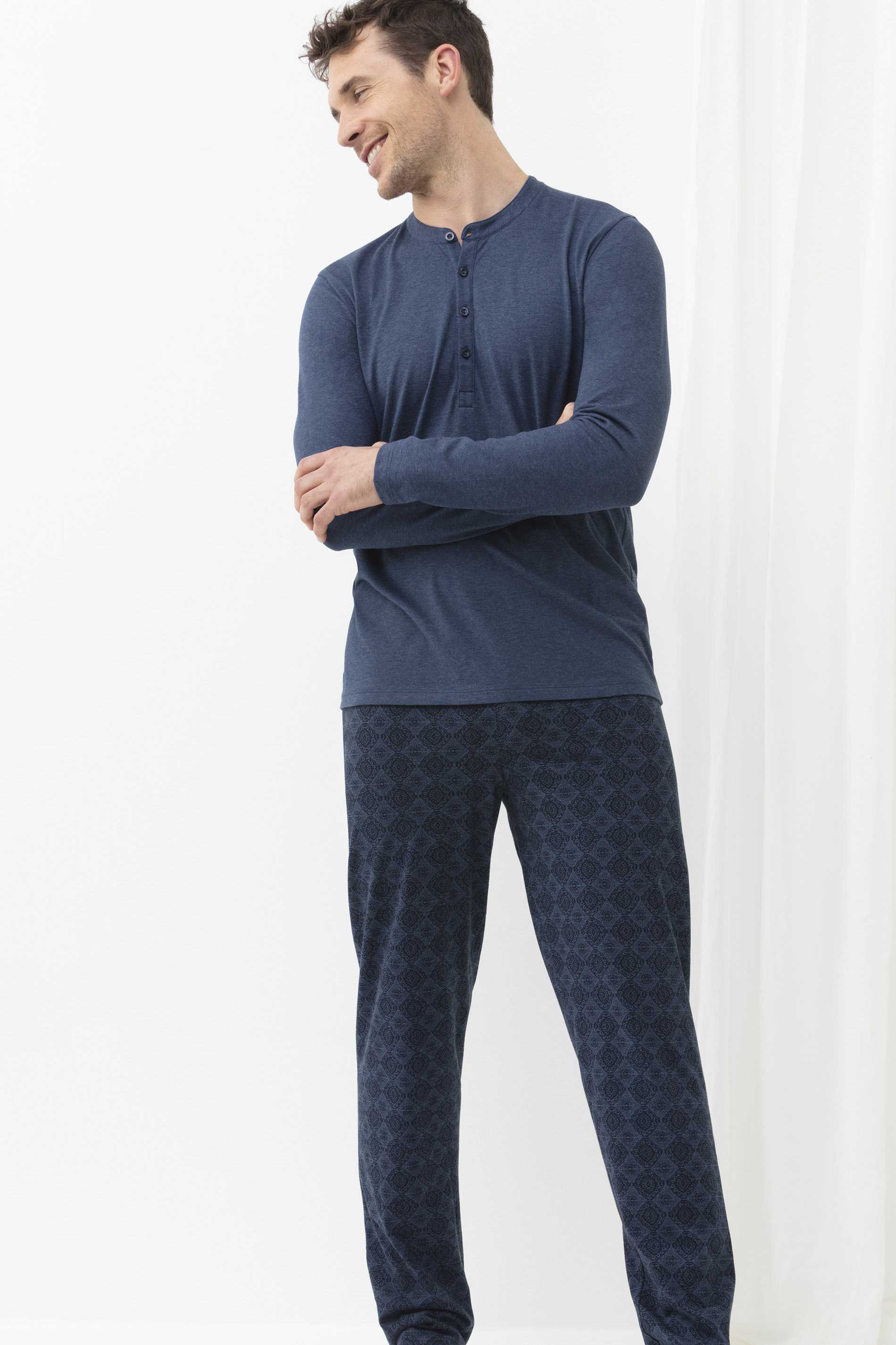 Shirt met lange mouwen Denim Blue Serie Ringwood Colour Festlegen | mey®