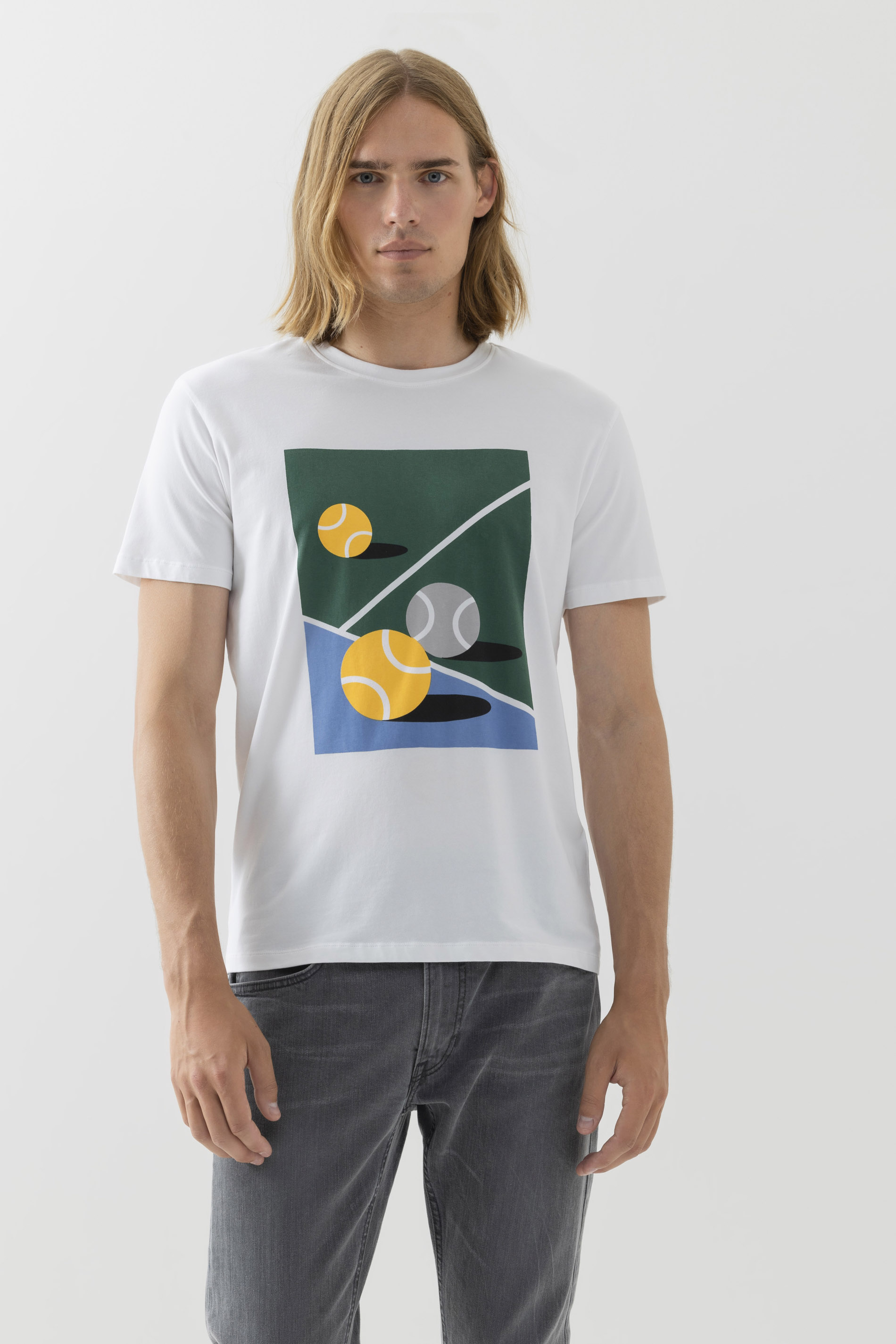 T-shirt Serie Tennis Vooraanzicht | mey®