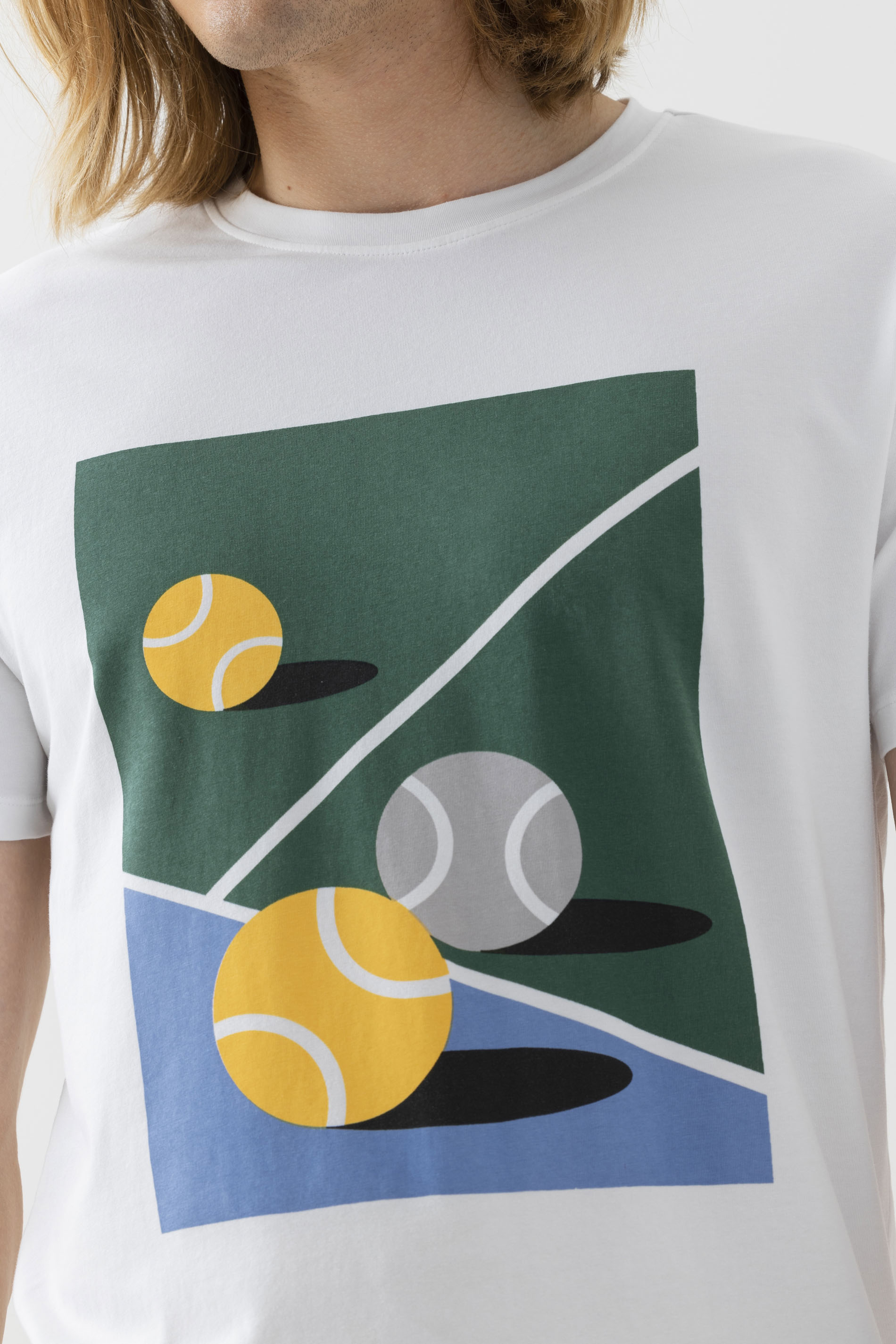 T-shirt Serie Tennis Detailweergave 01 | mey®