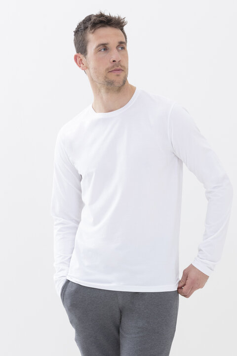 Long sleeves White Serie Relax Front View | mey®