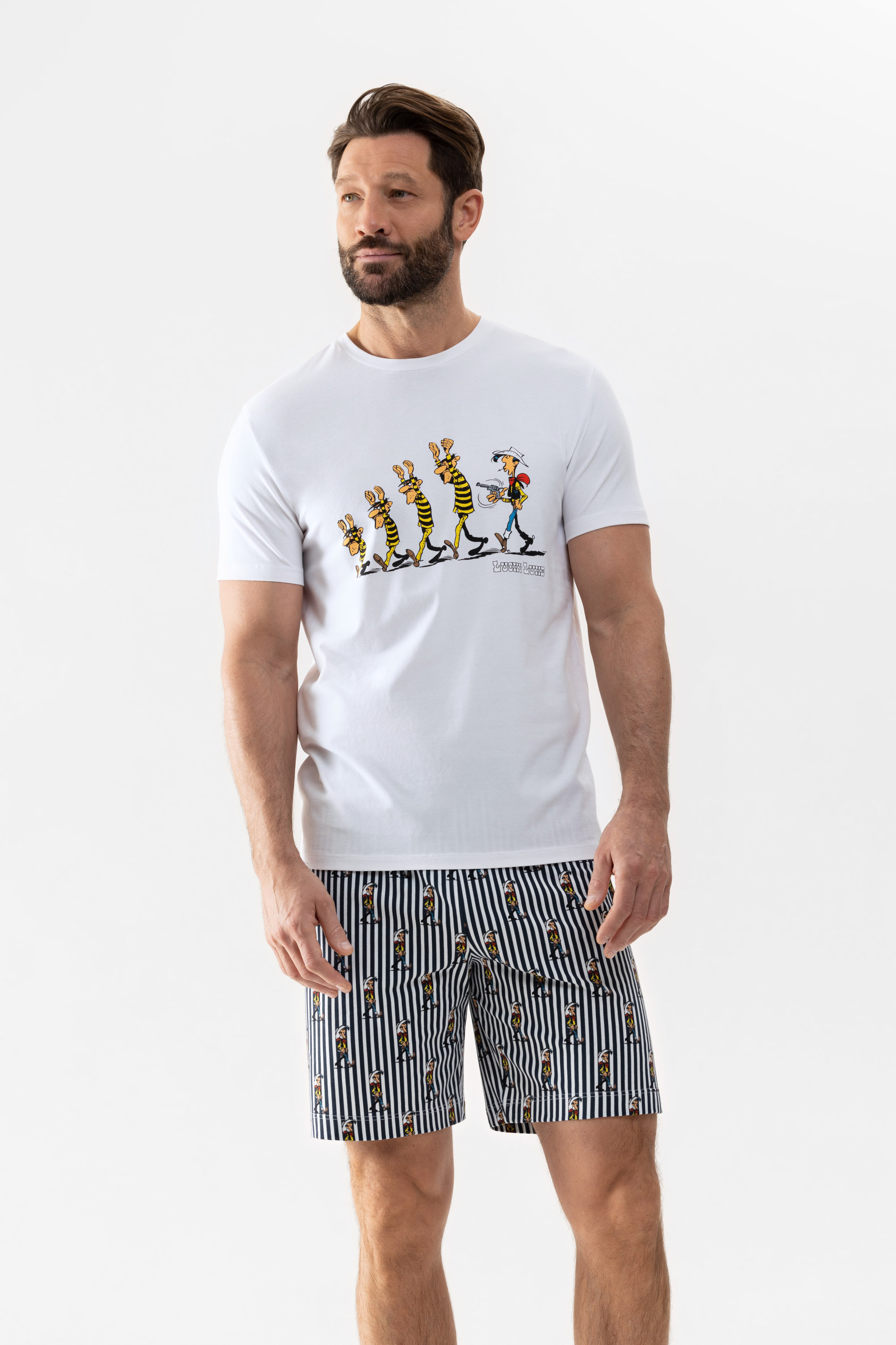 T-Shirt Serie mey x Lucky Luke Frontansicht | mey®