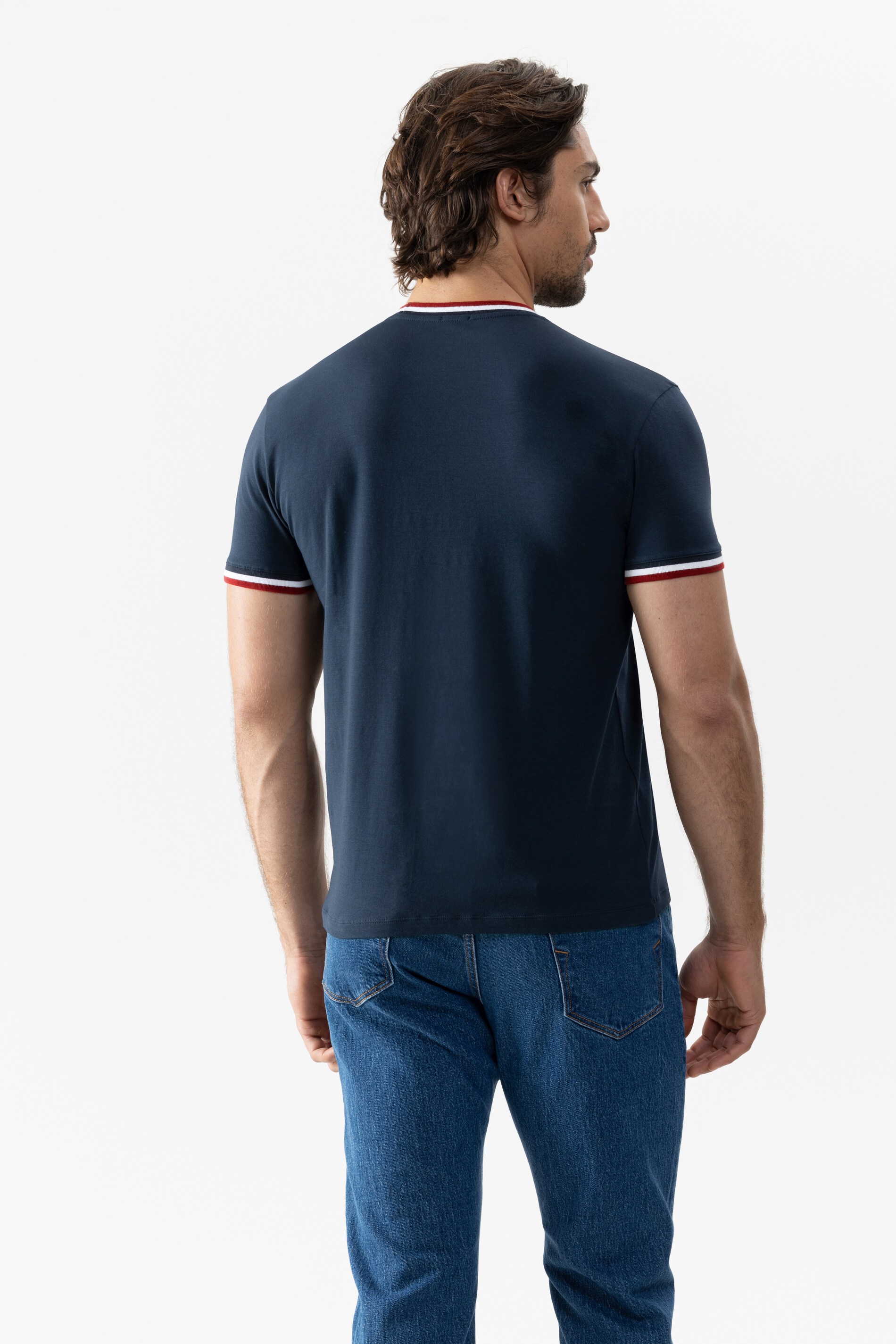 T-shirt Serie Relax Stripes Achteraanzicht | mey®