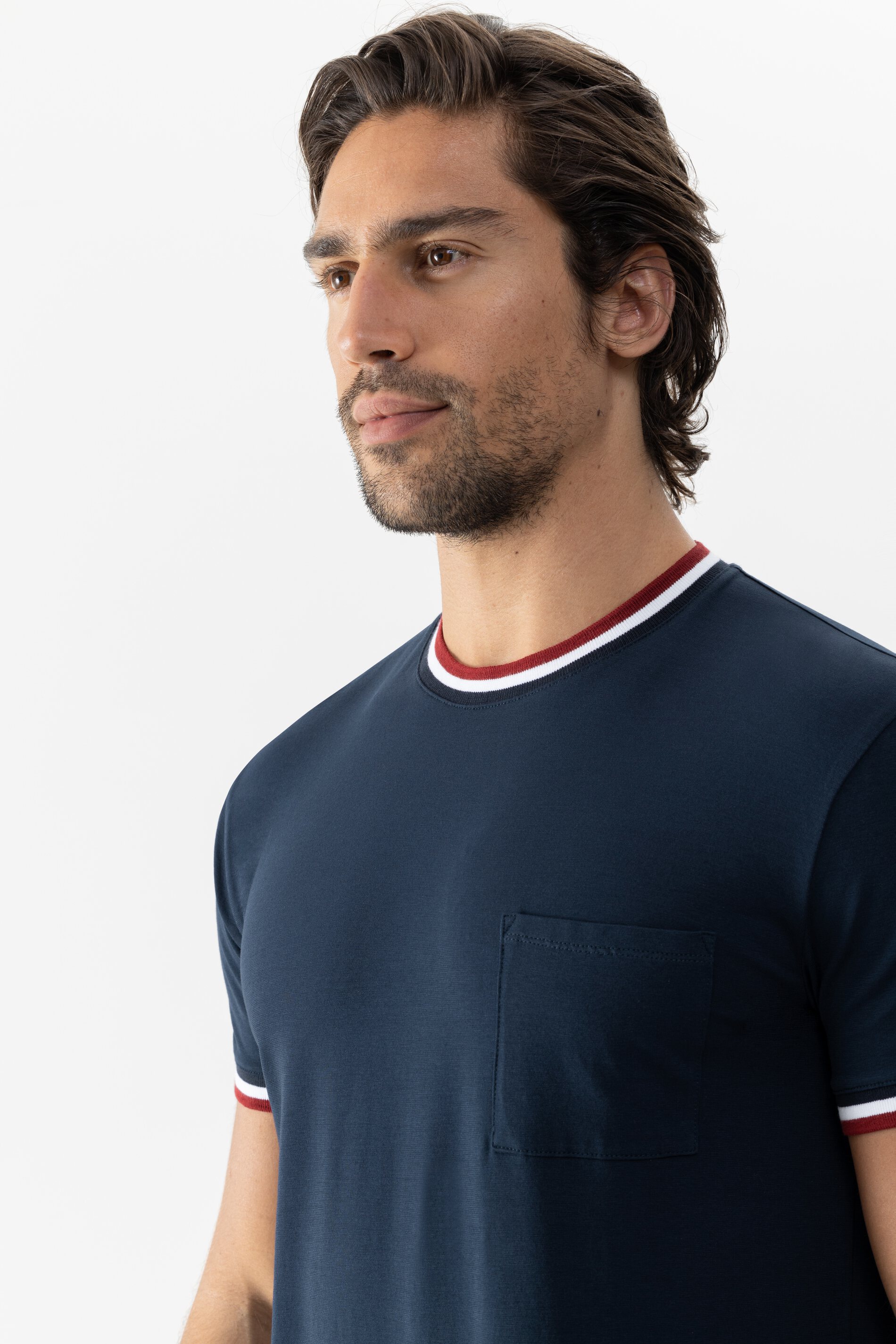T-Shirt Serie Relax Stripes Detailansicht 01 | mey®