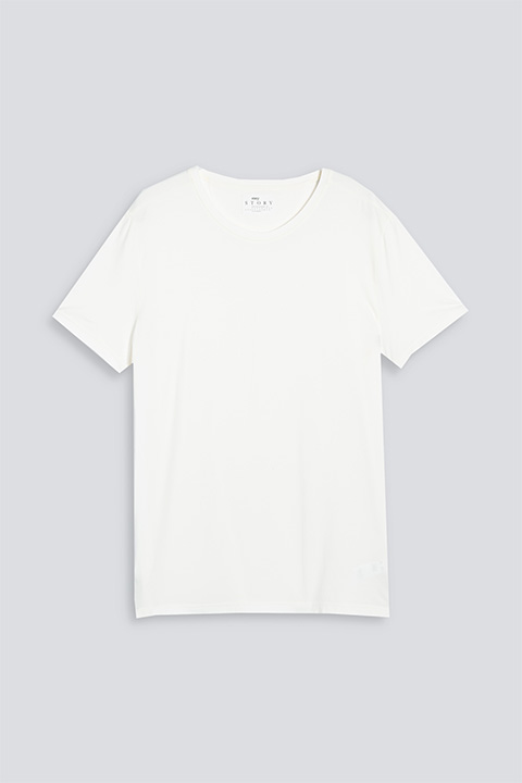 Crew neck T-shirt Whisper White Serie Magila Singola Front View | mey®