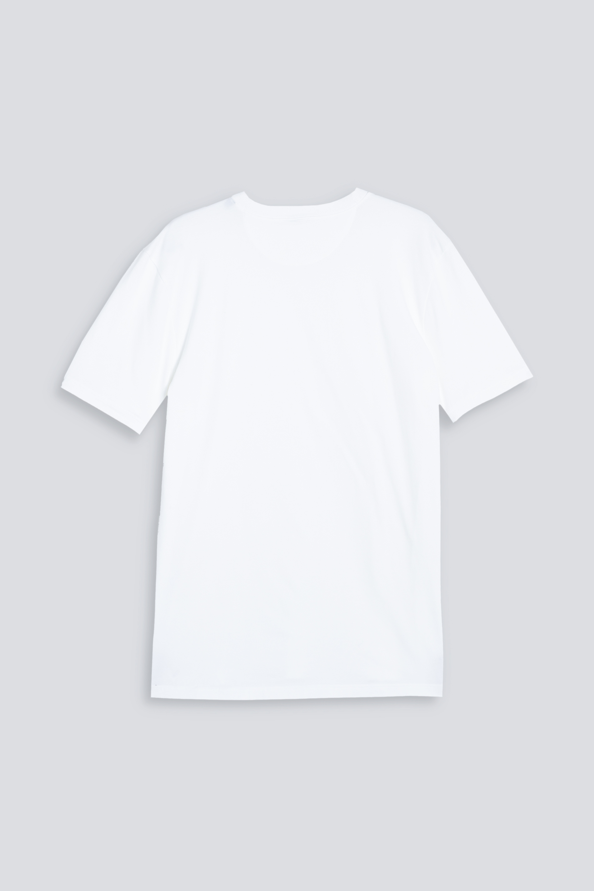 Crew Neck T-Shirt Weiss Serie Cotone Stretch Rückansicht | mey®