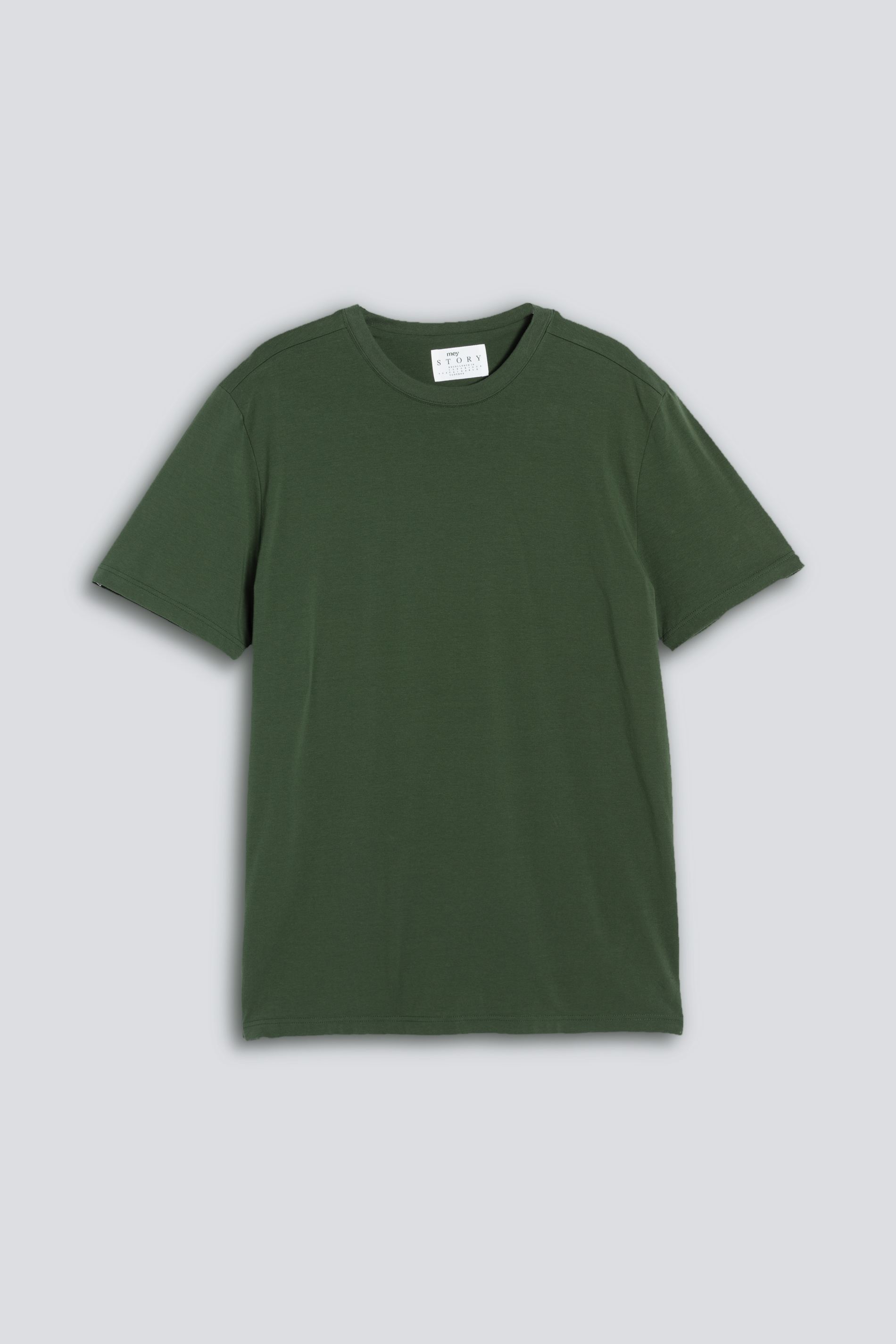 Crew Neck T-shirt Duffel Bag Serie Cotone Stretch Vooraanzicht | mey®