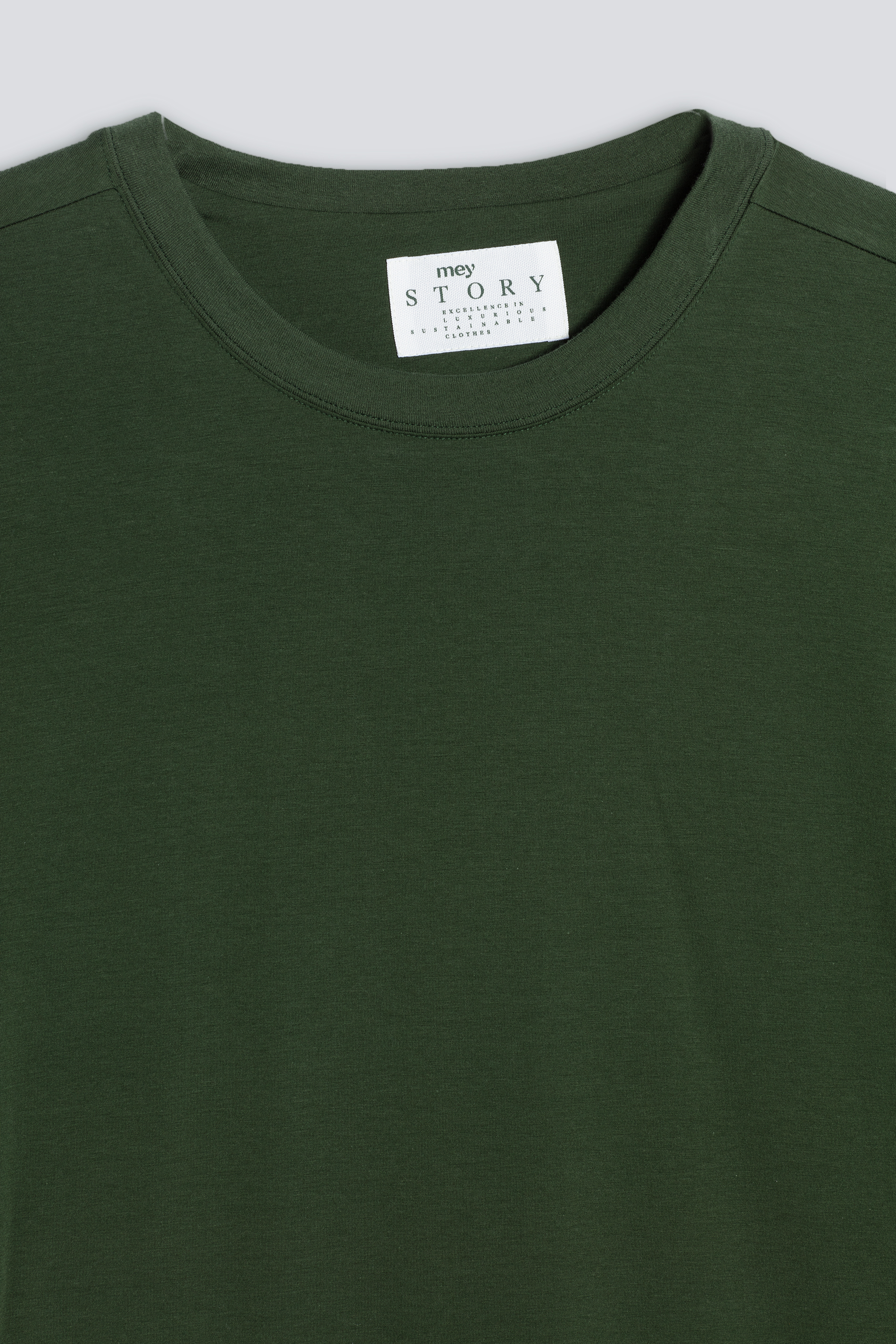 Crew Neck T-shirt Duffel Bag Serie Cotone Stretch Detailweergave 01 | mey®