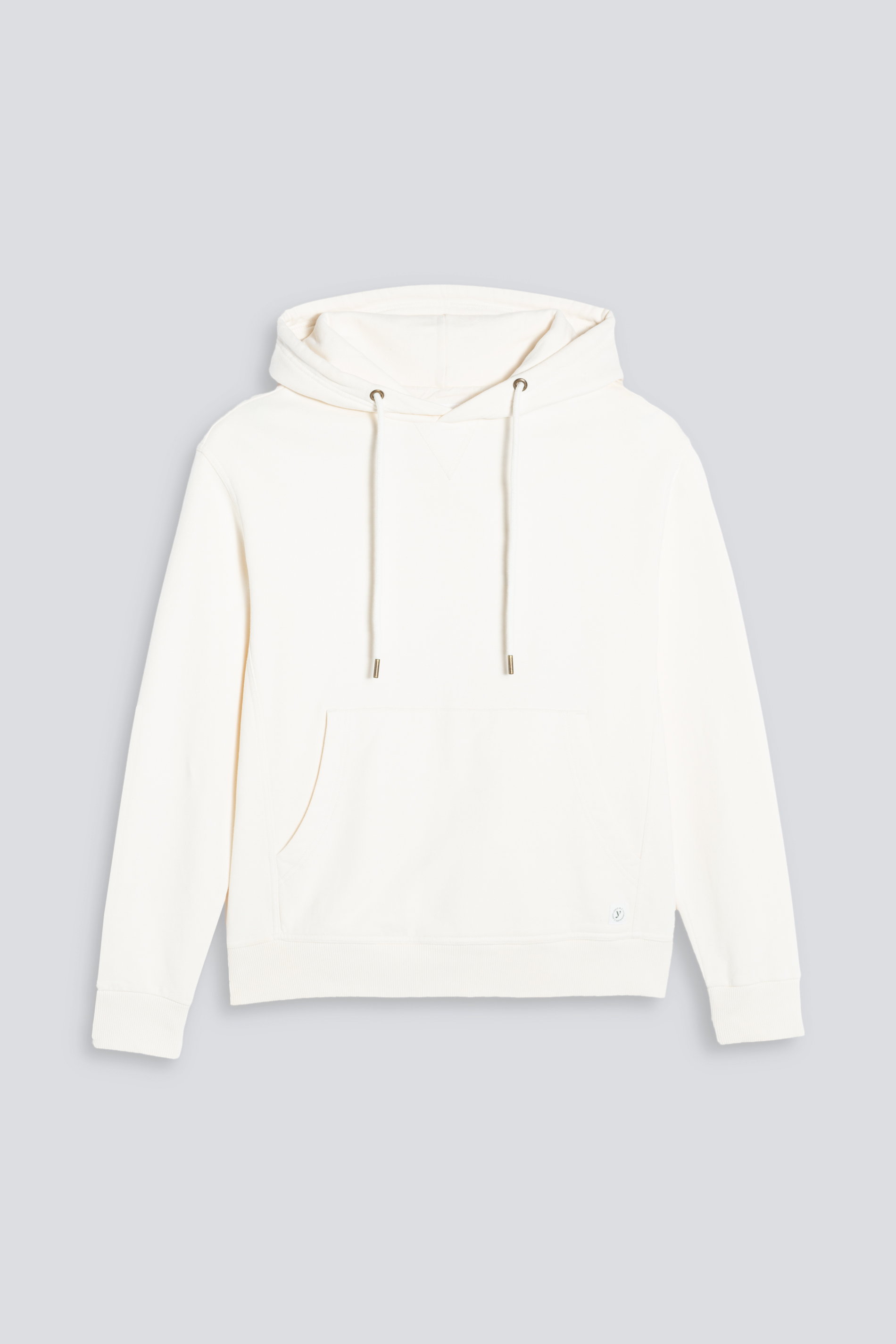 Sweatshirt met hoodie Whisper White Serie Soft Felpa Vooraanzicht | mey®