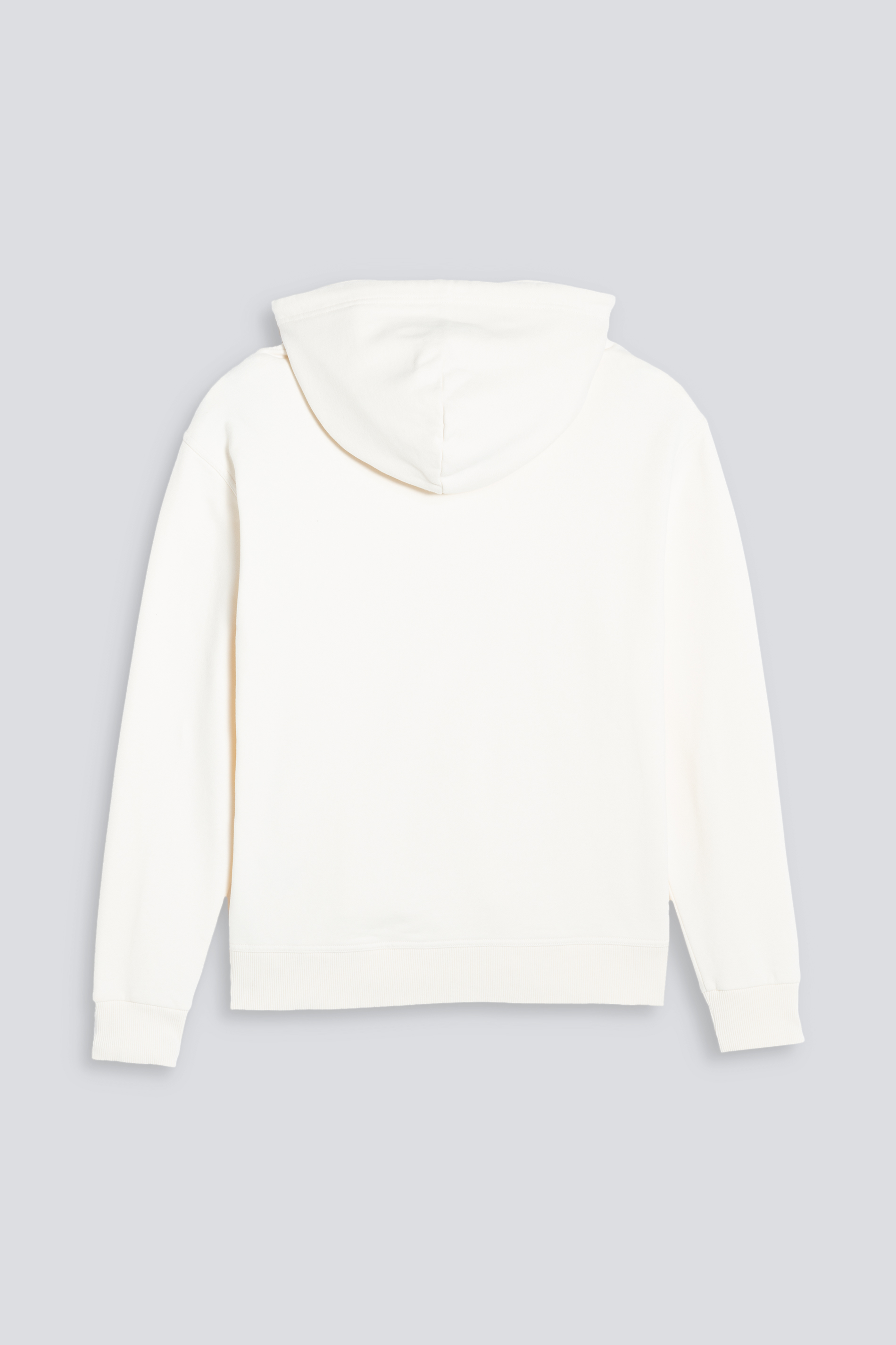 Sweatshirt met hoodie Whisper White Serie Soft Felpa Achteraanzicht | mey®