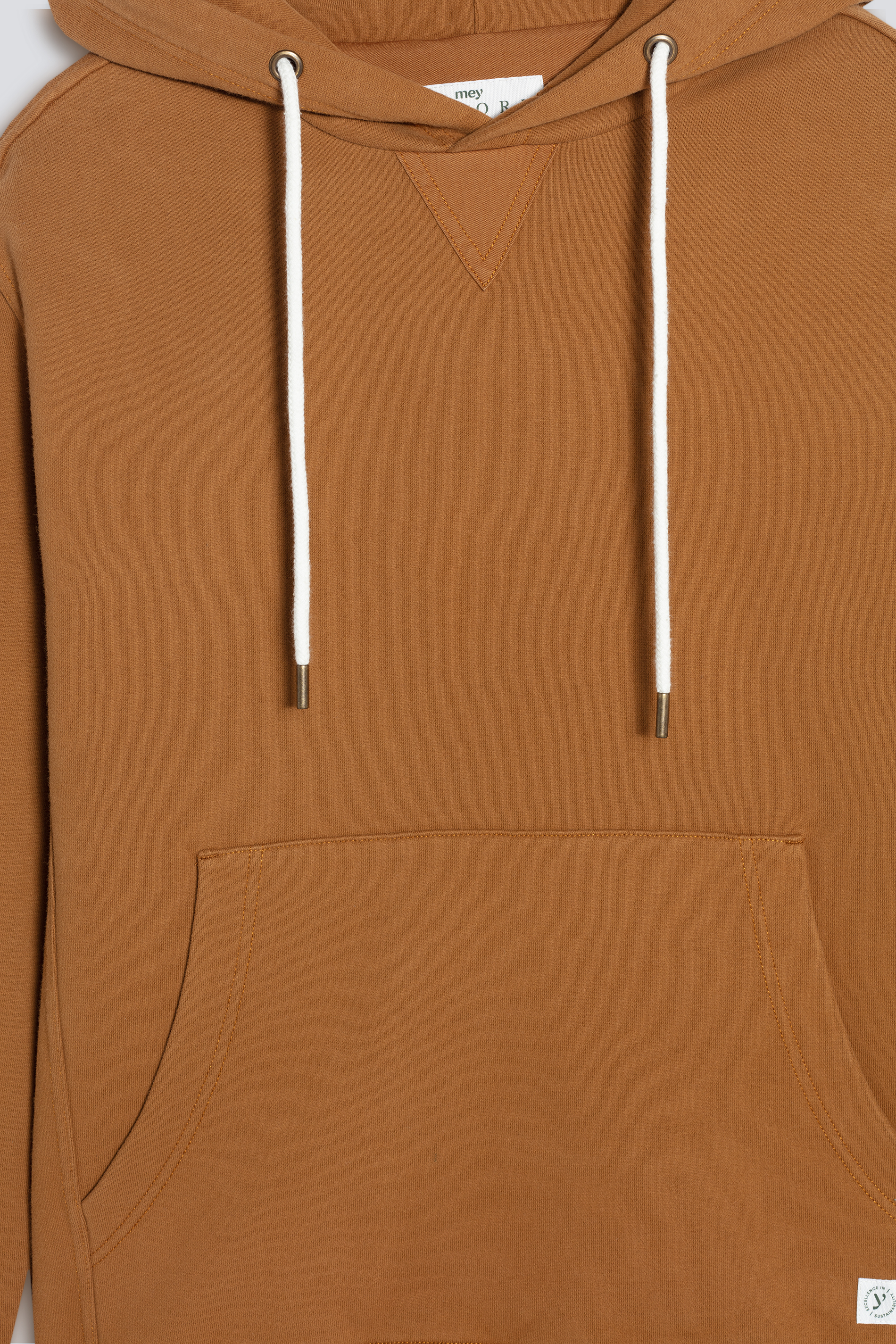 Sweatshirt met hoodie Rubber Serie Soft Felpa Detailweergave 02 | mey®
