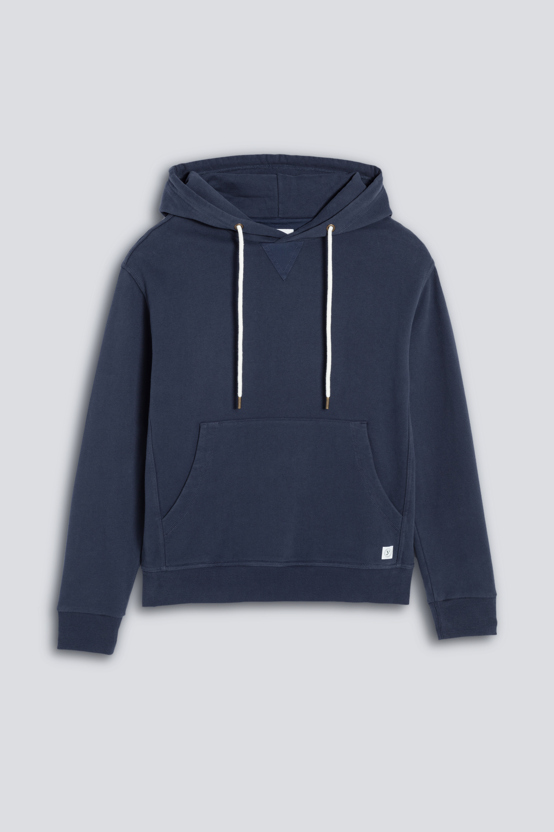 Sweatshirt met hoodie Blue Nights Serie Soft Felpa Vooraanzicht | mey®