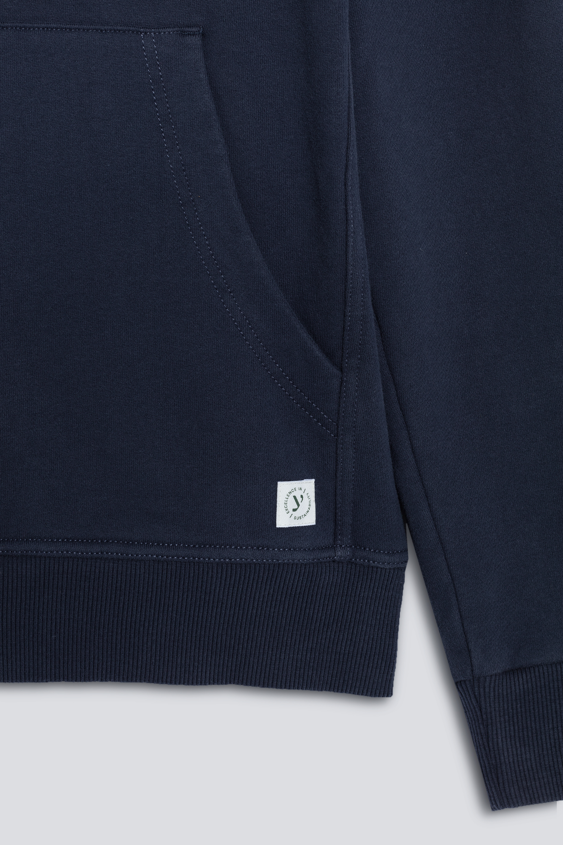 Sweatshirt met hoodie Blue Nights Serie Soft Felpa Detailweergave 01 | mey®