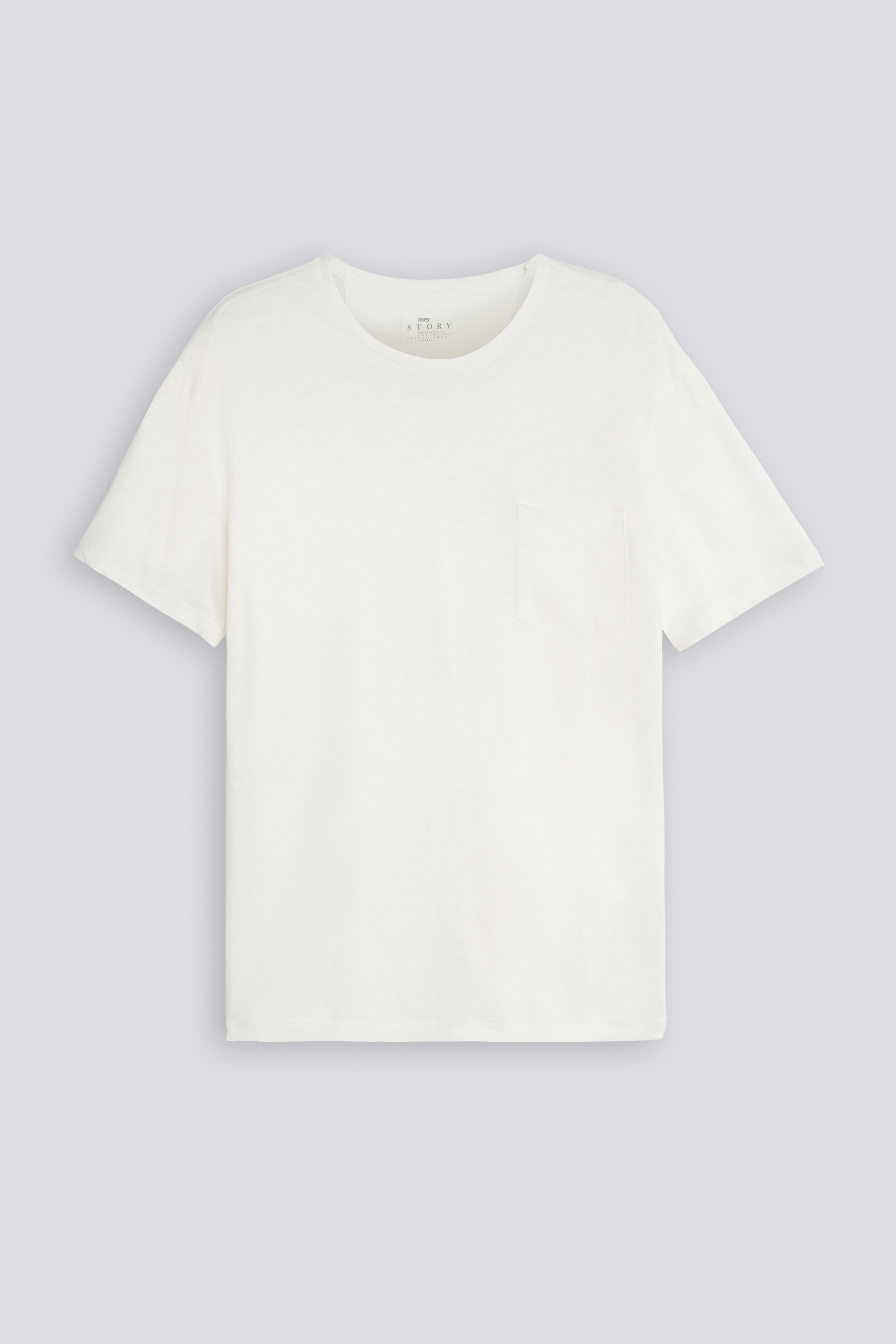 Crew Neck Shirt Serie Lino Frontansicht | mey®